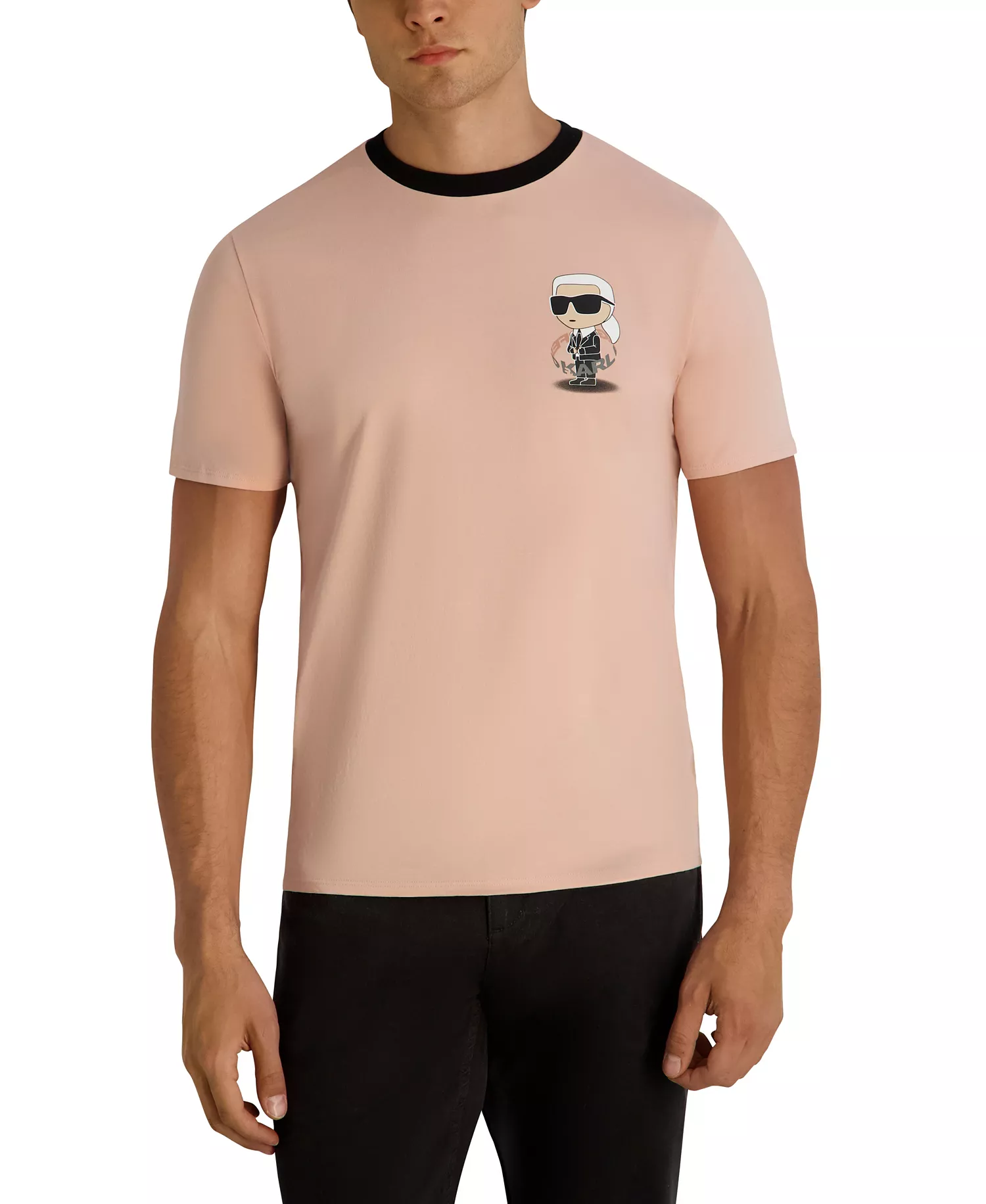 Men's Floating Chest Graphic T-Shirt - Rose - 2XL