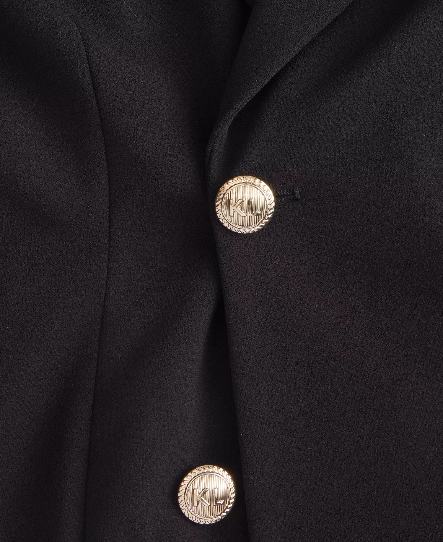 Women's Chiffon-Hem Blazer Dress - Black - 10