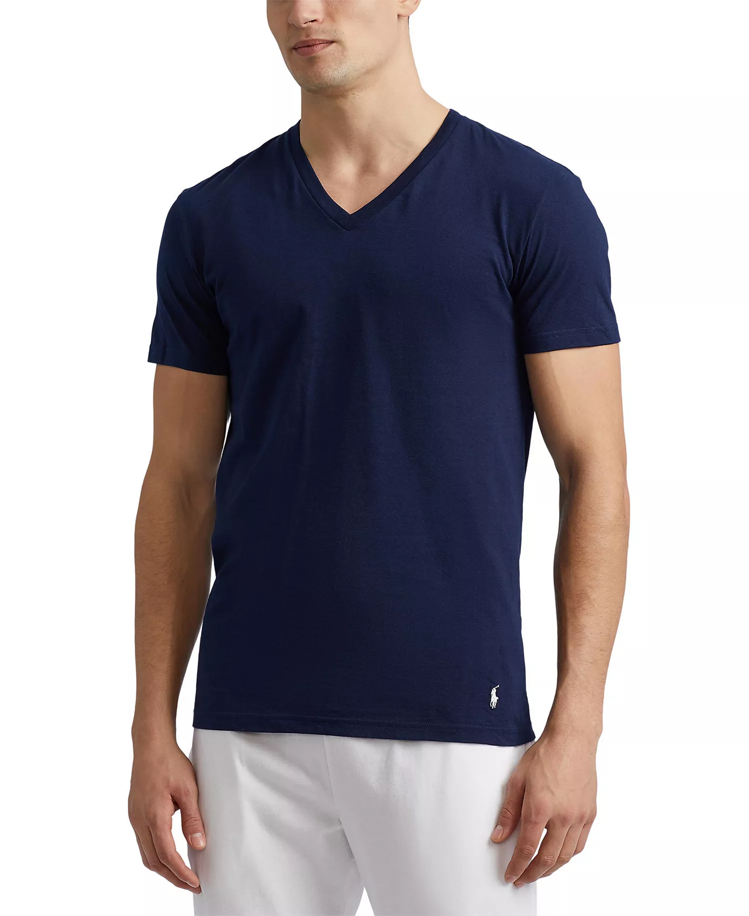 Men's 3-Pack V-Neck Classic Undershirts - Andover / Bali Blue / Cruise Navy - L