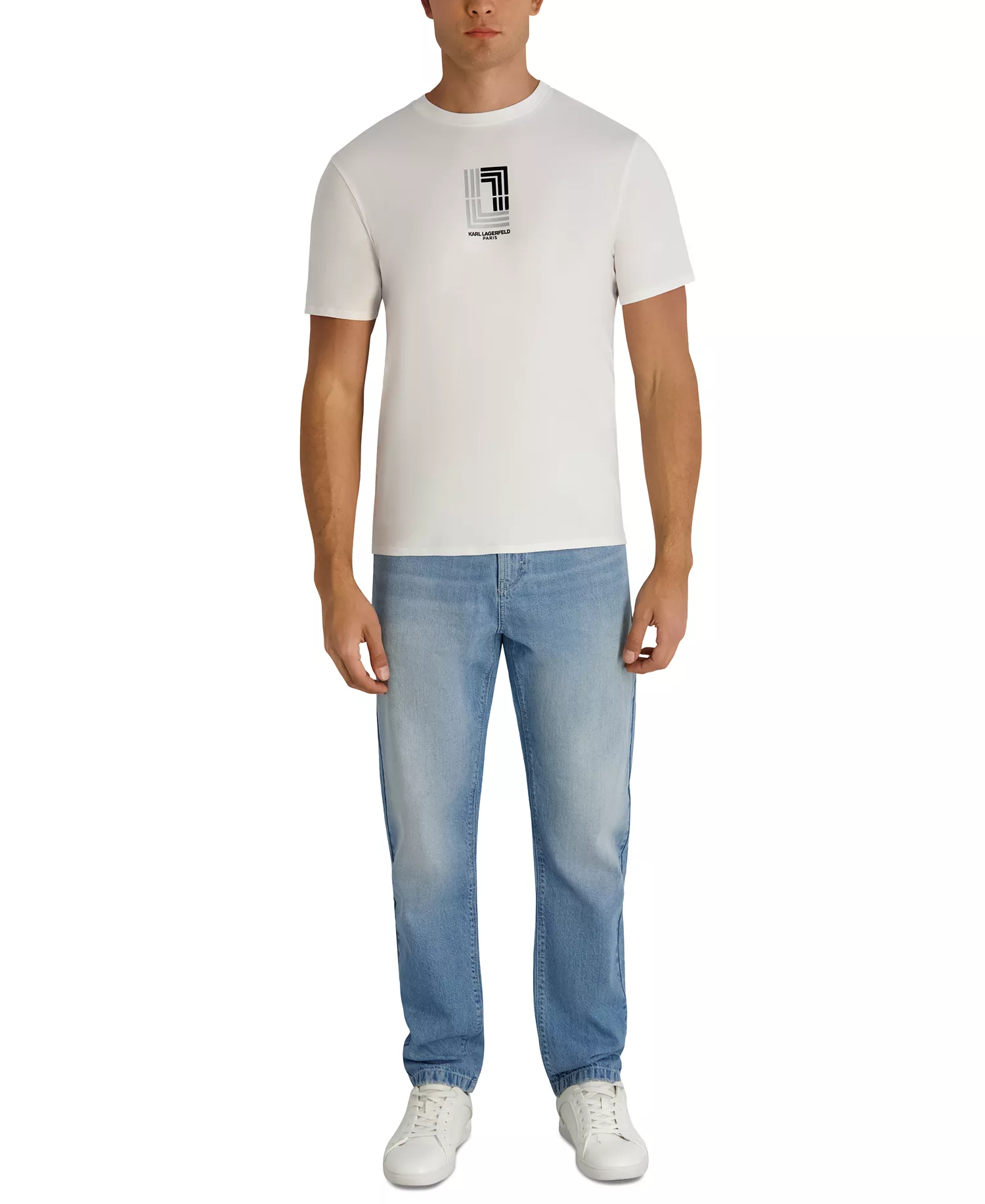 Men's Regular-Fit Round Neck T-Shirt - White - 2XL
