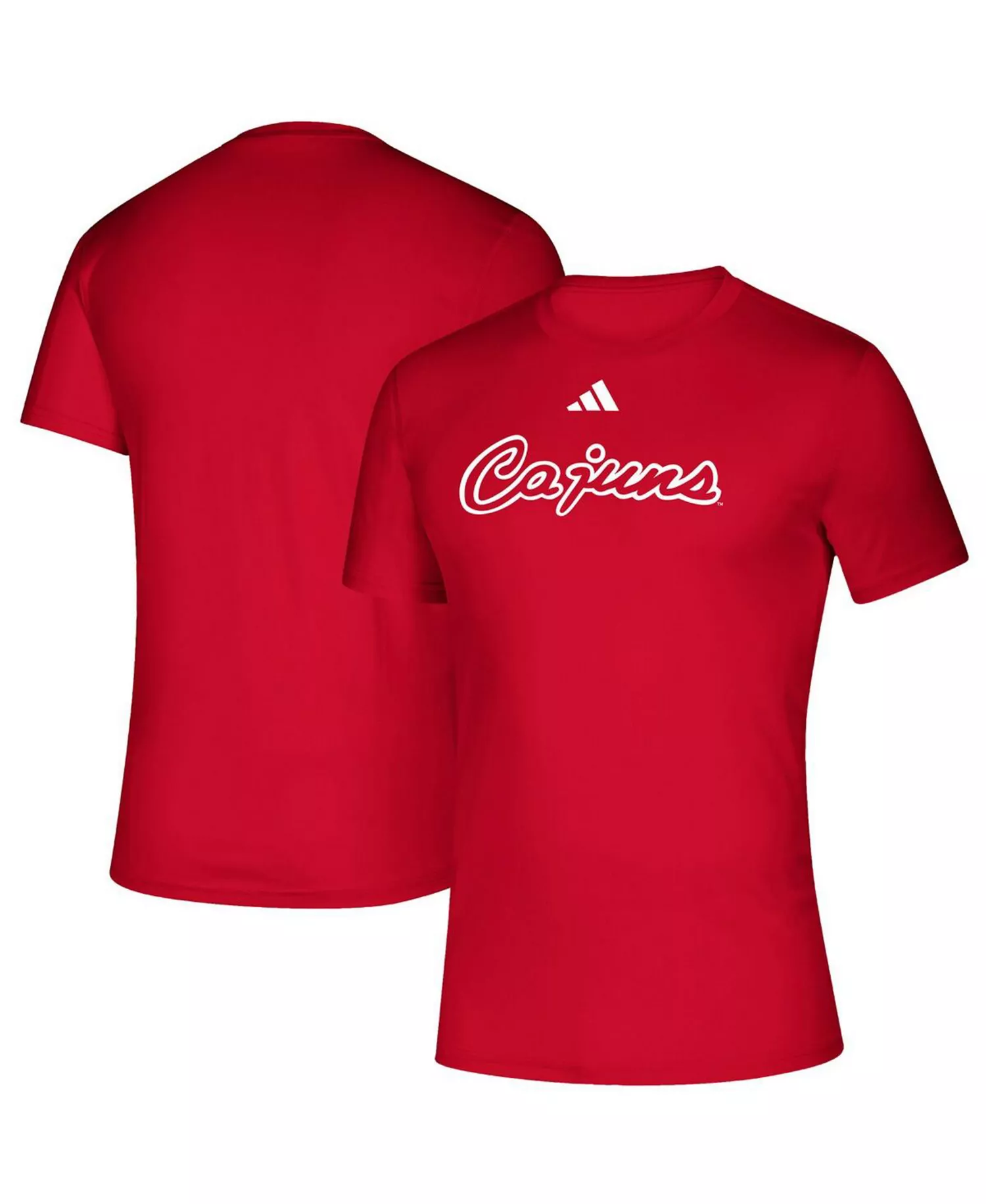 Men's Red Louisiana Ragin' Cajuns Vault Script Creator T-shirt - Red - 2XL