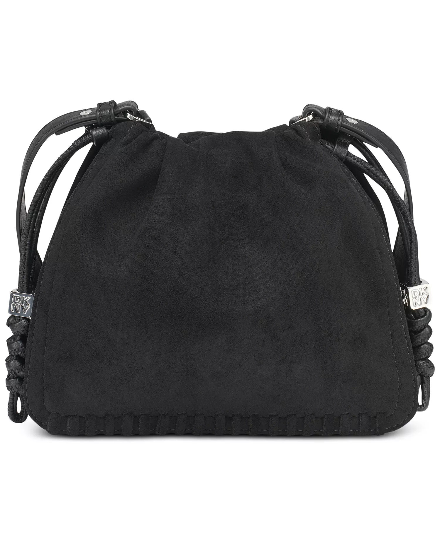 Halle Small Drawstring Crossbody - Black/silver - NO SIZE