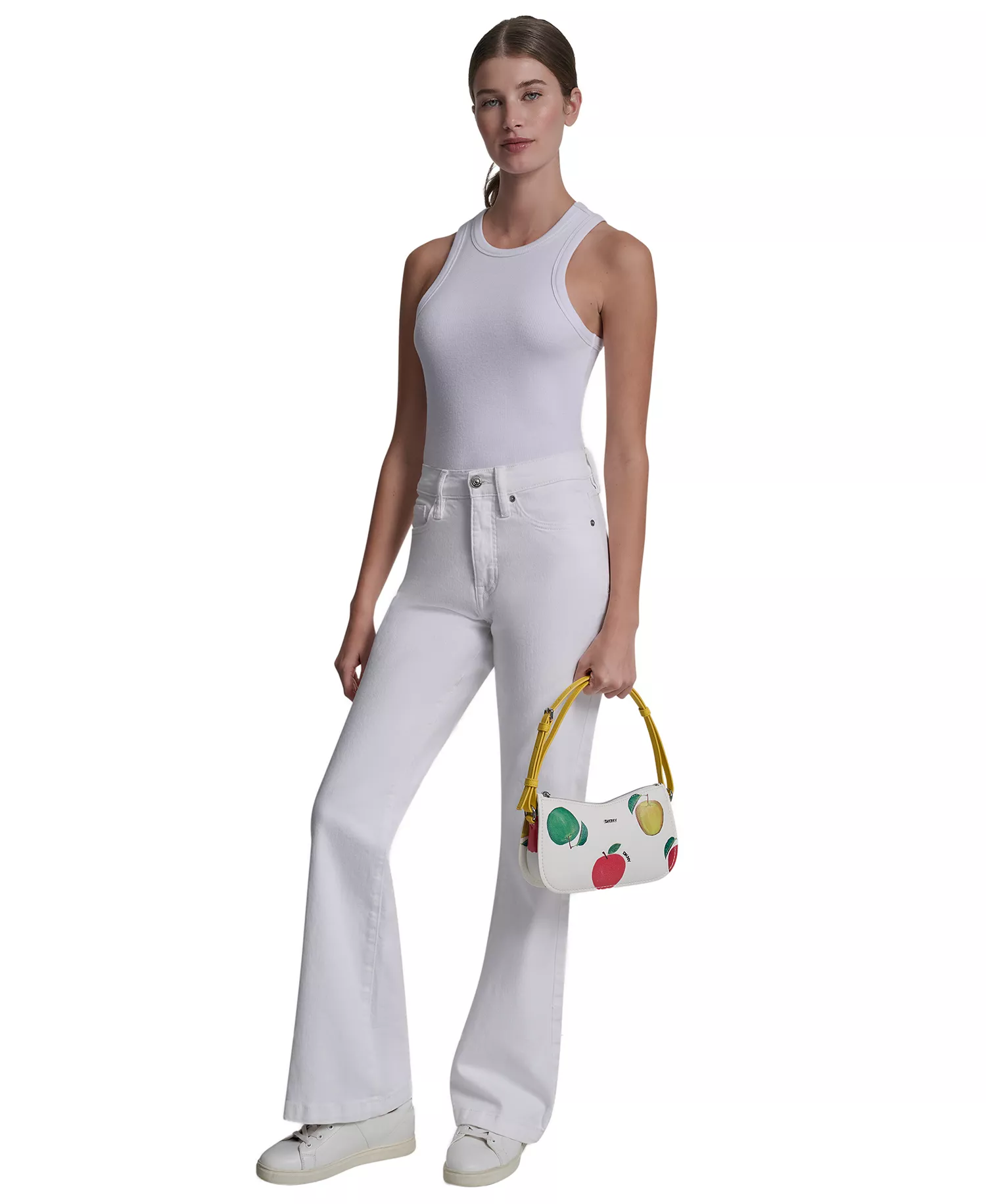 Nessa Small Zipper Slim Shoulder Bag - Marshmallow - No Size