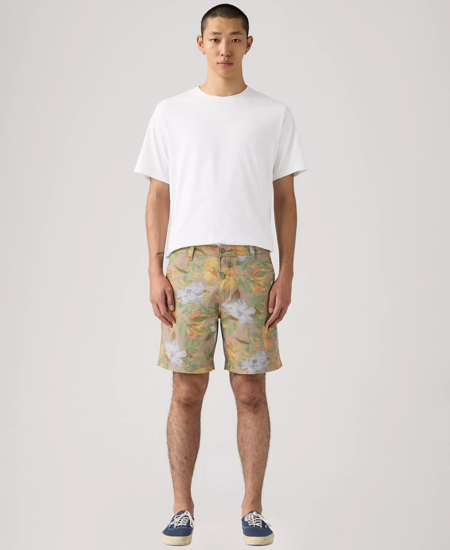 Premium Men's Authentic Regular-Fit 8" Chino Shorts - Beige - 29