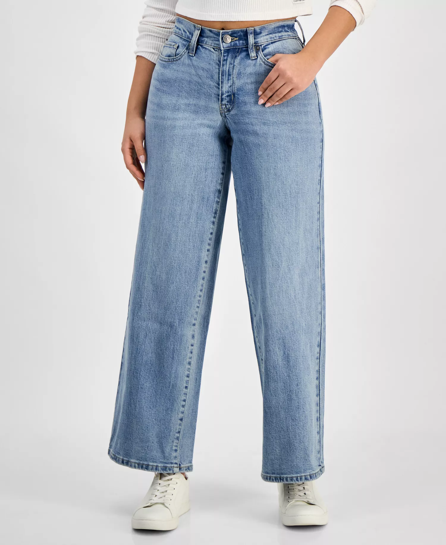 Petite Claremont Modern High-Rise Wide-Leg Jeans - Bryant - 25P