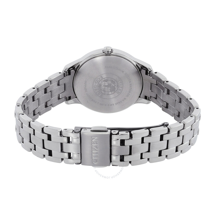 Citizen Eco-Drive Titanium Diamond Blue Mother of Pearl Dial Ladies Watch