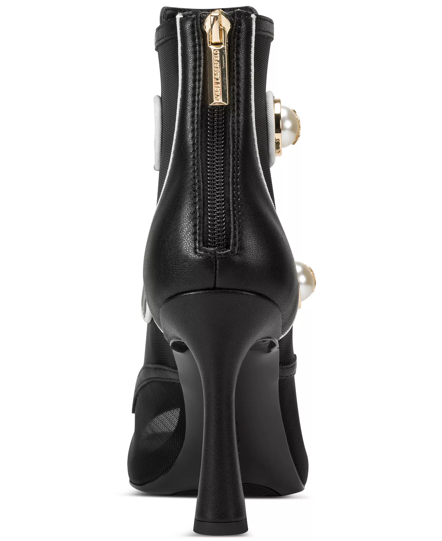 Women's Delainey Zipper Bootie - Black/Bright White - 6