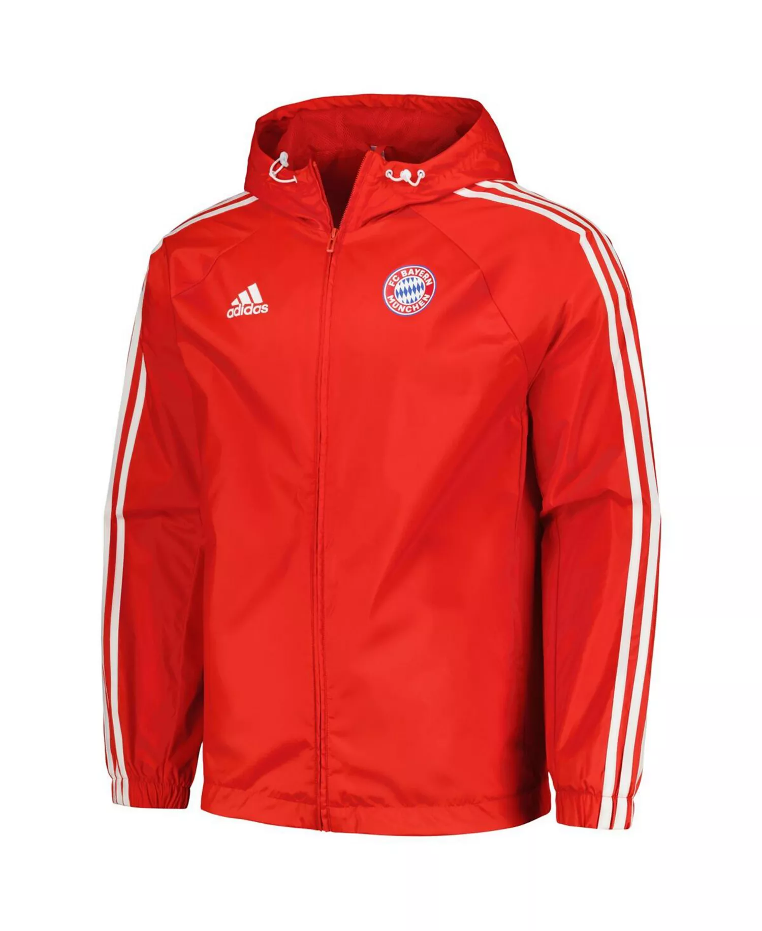 Men's Red Bayern Munich 2023/24 DNA Raglan Full-Zip Windbreaker - Red - L