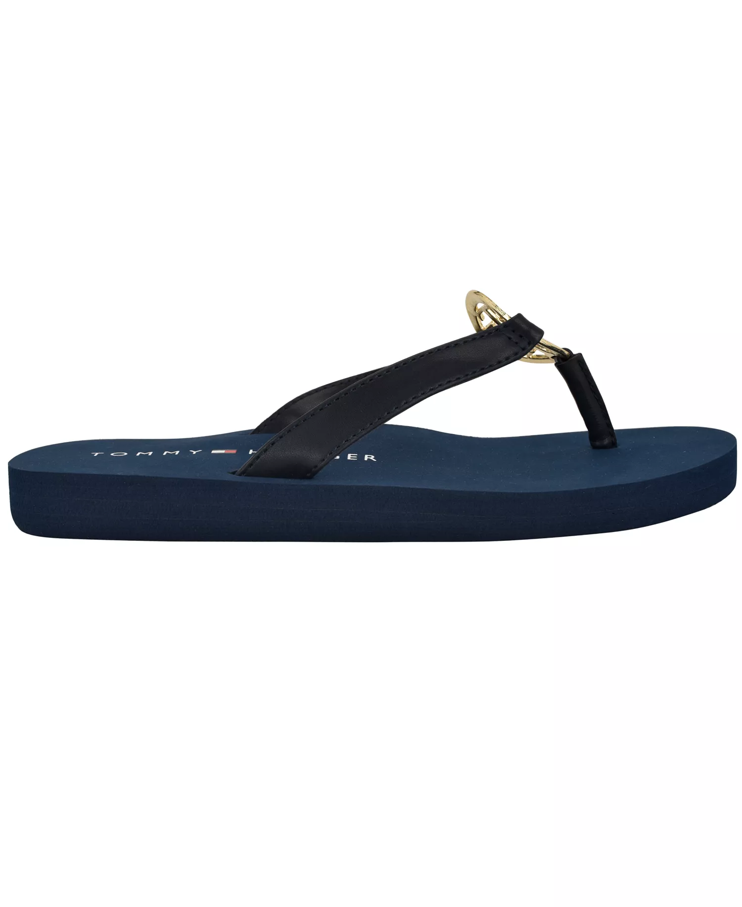 Women's Crelina Logo Flip Flop Sandals - Dark Blue - 10M
