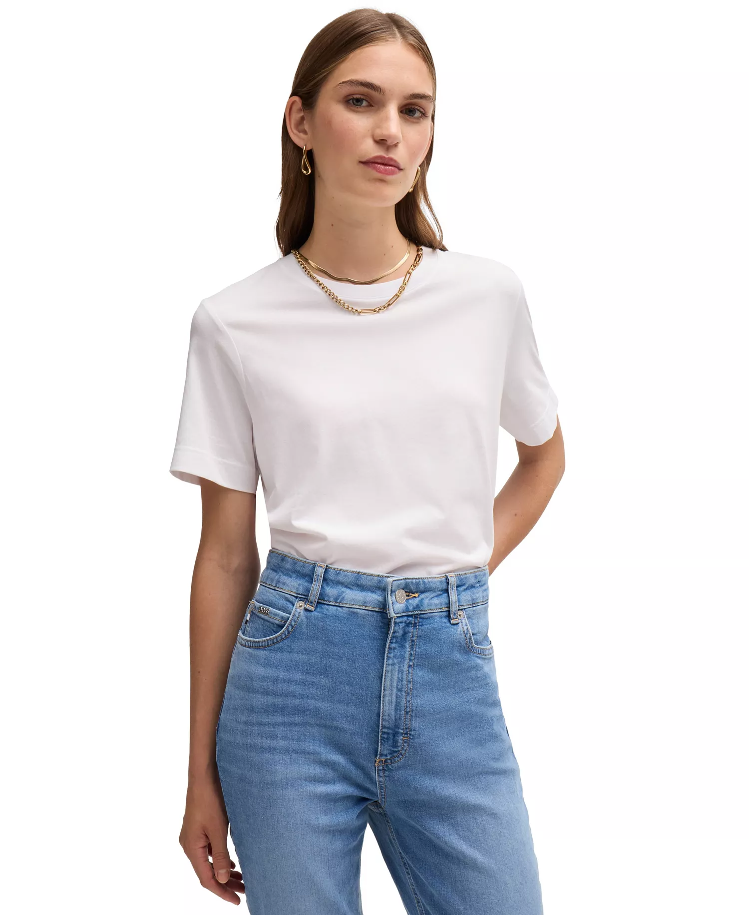 Women’s Relaxed-Fit T-Shirt - White - L