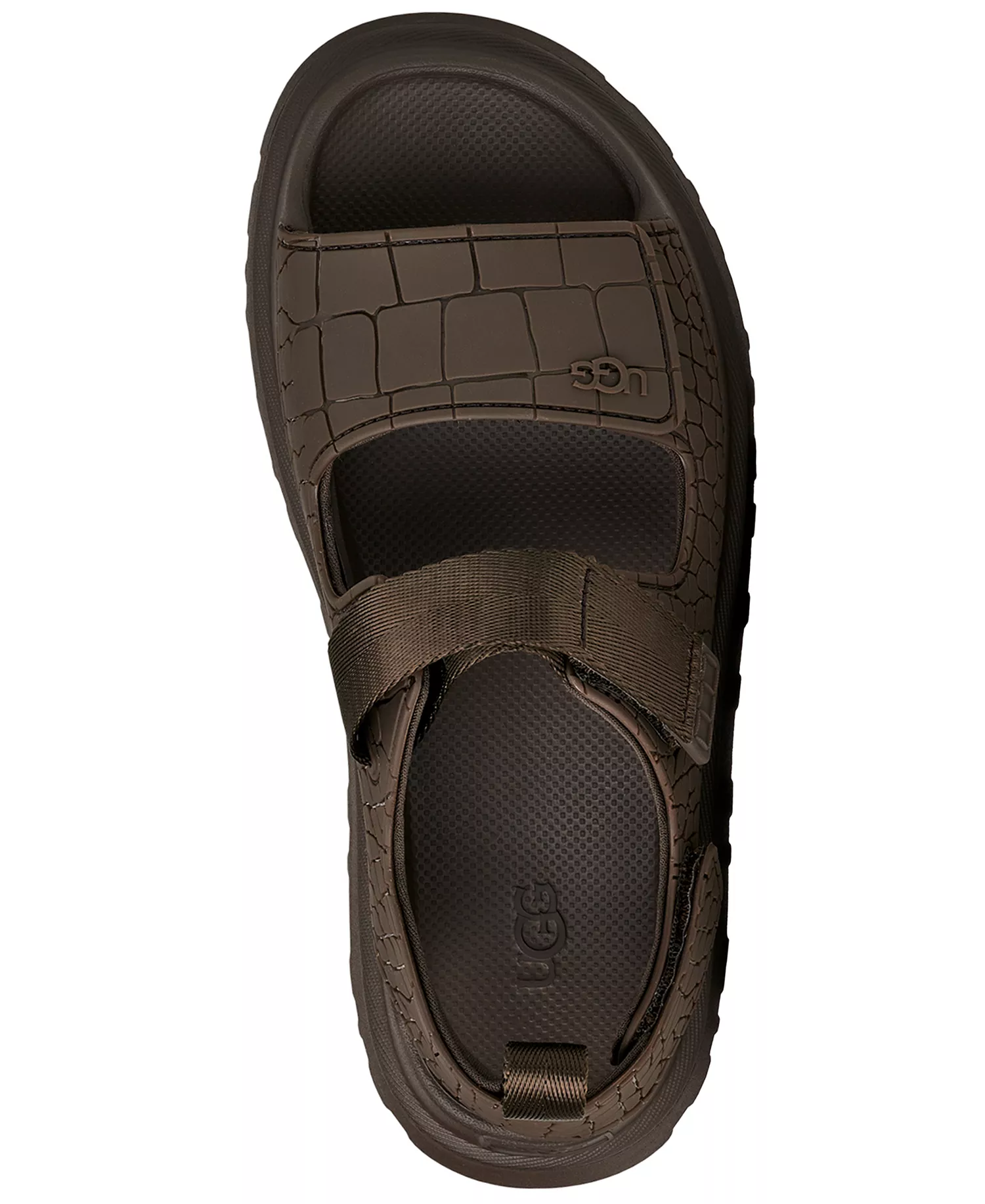 Women's GoldenGlow Embossed Open Toe Sandals - Dense Smoke - 10M