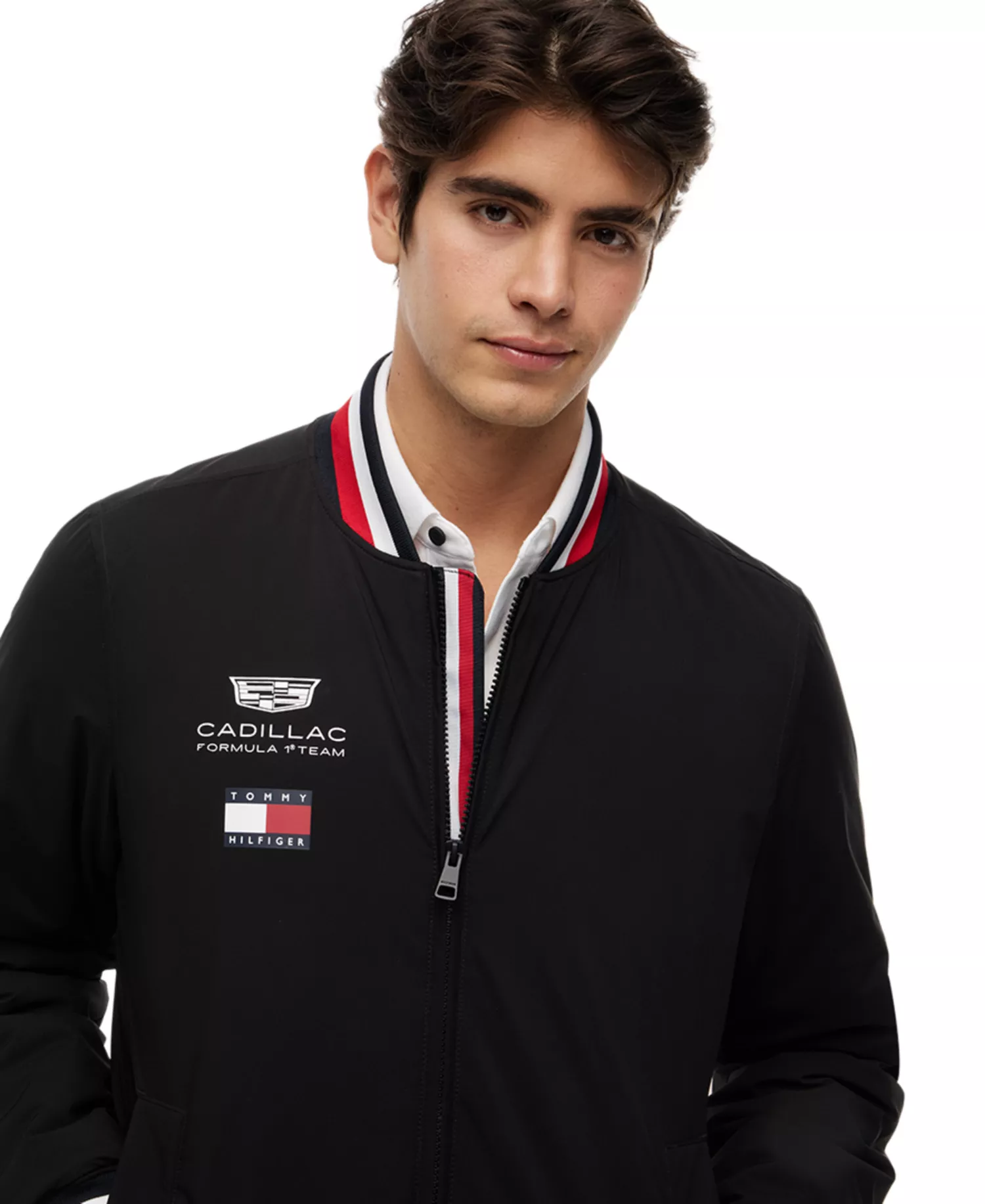 x Cadillac F1® Men's Replica Varsity Jacket - Black - S