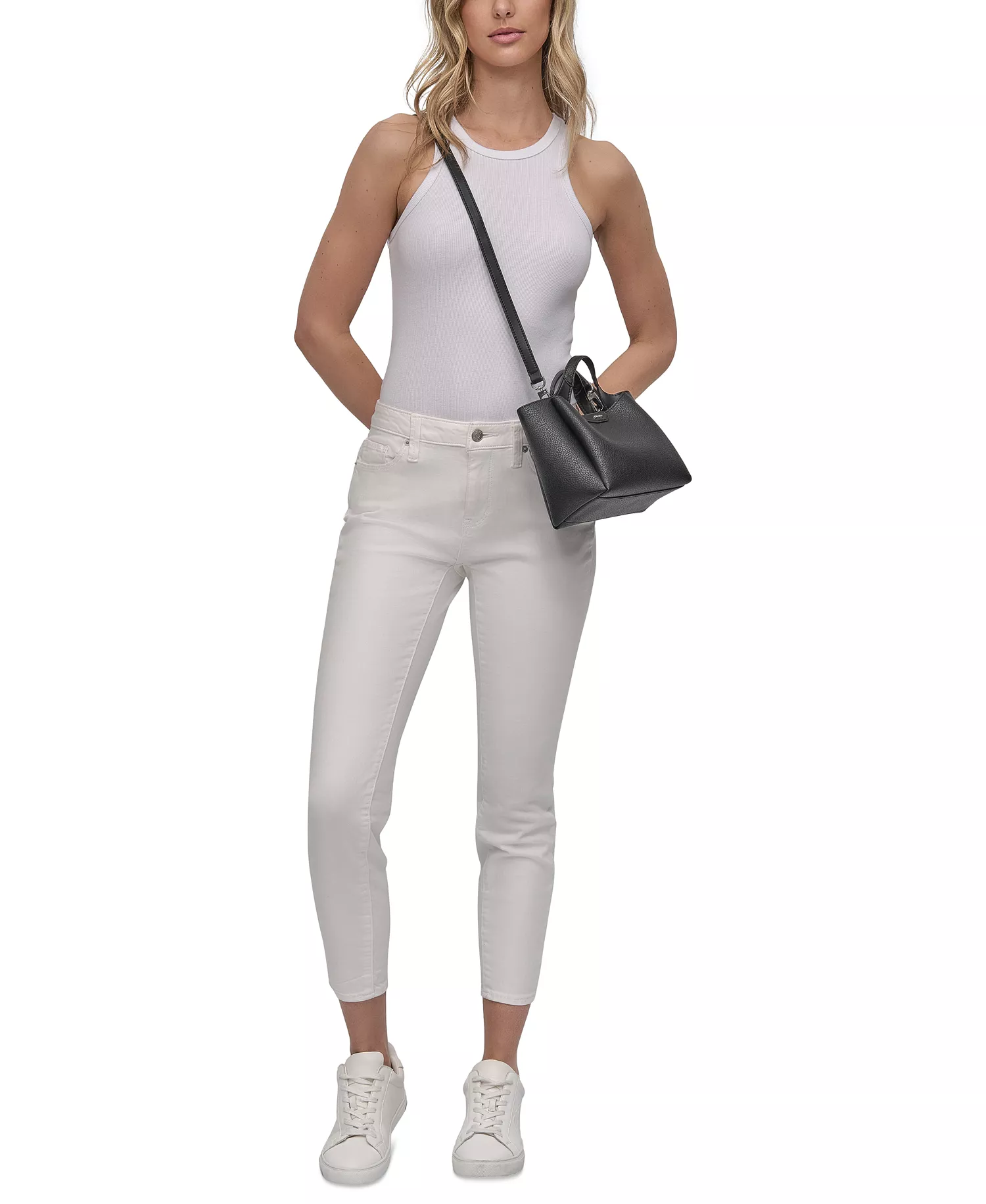 Willa Mini Satchel Bag - Black/silver - NO SIZE