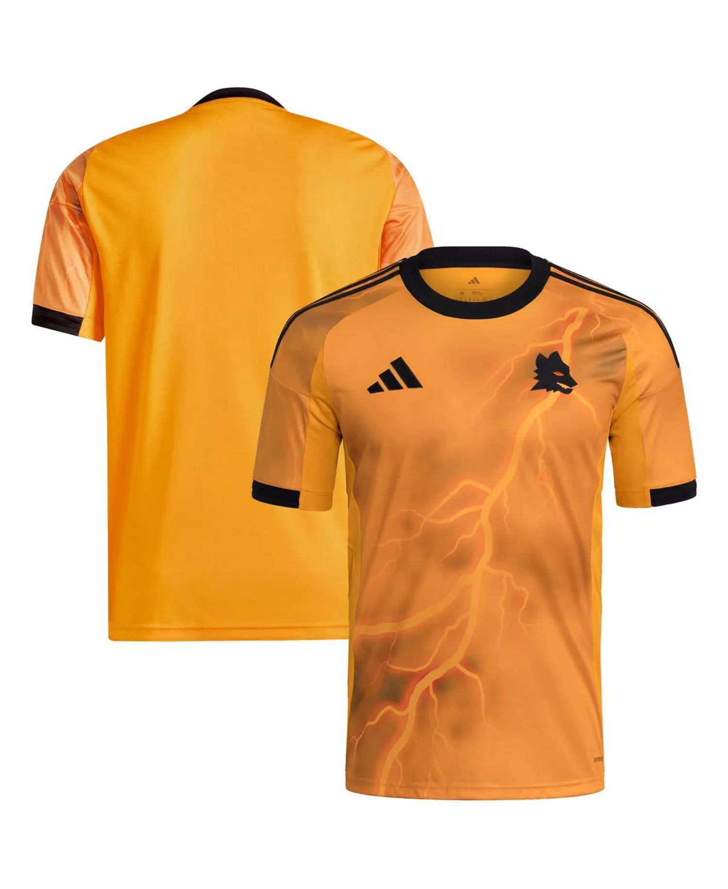 Men's Orange AS Roma 2025/26 Away Replica Jersey - Orange - 2XL