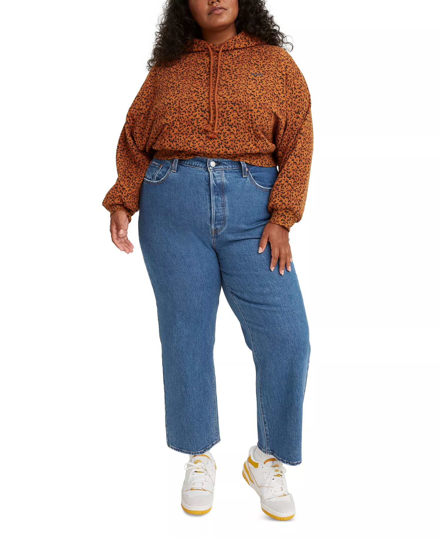Plus Size Ribcage Straight-Leg Ankle Jeans - Jazz Pop - 14W