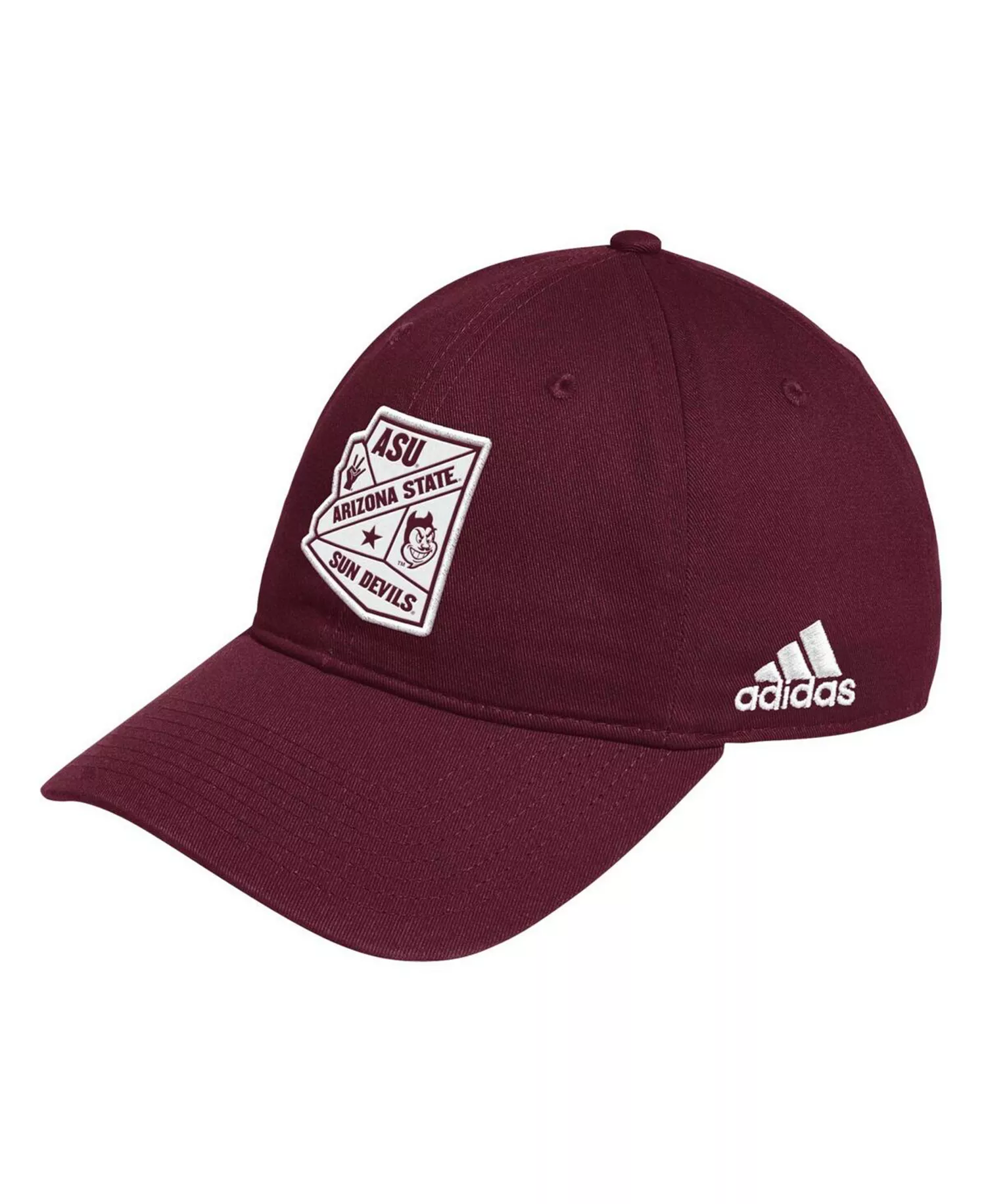 Men's Maroon Arizona State Sun Devils State Slouch Adjustable Hat - Maroon - ONE SIZE