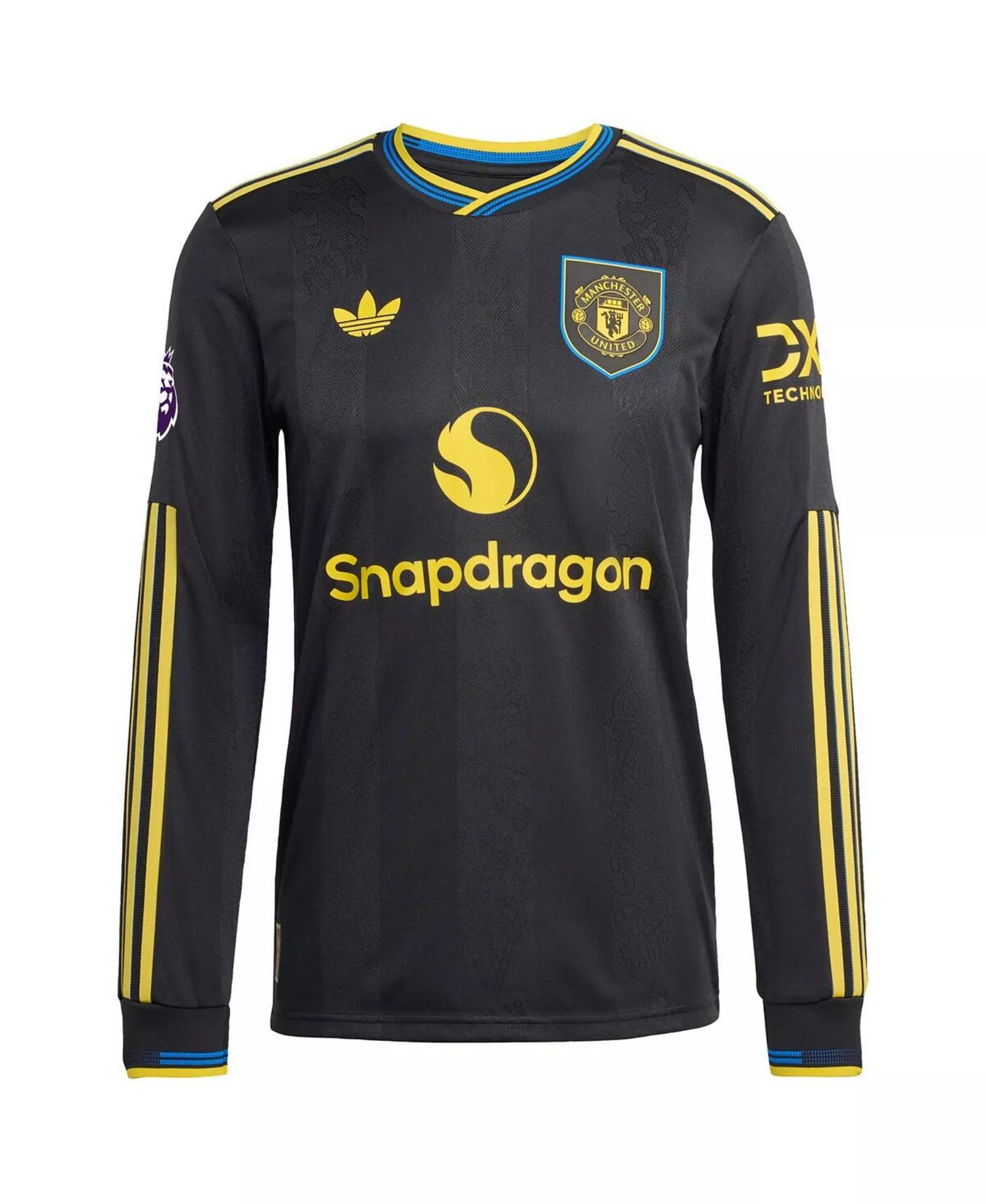 Men's Mason Mount Black Manchester United 2025/26 Third Authentic Long Sleeve Player Jersey - Black - L