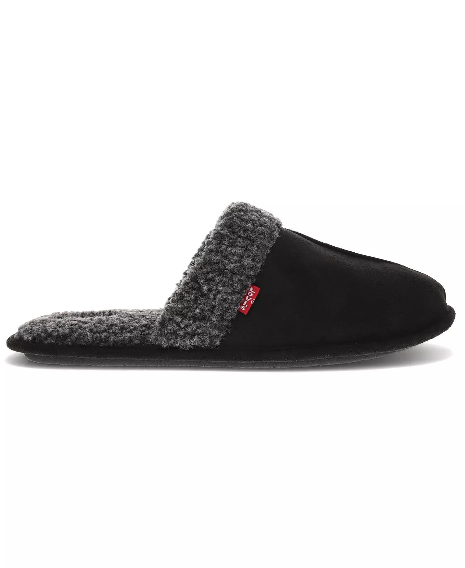 Men's Brixton Round Toe Slippers - Black/charcoal - L
