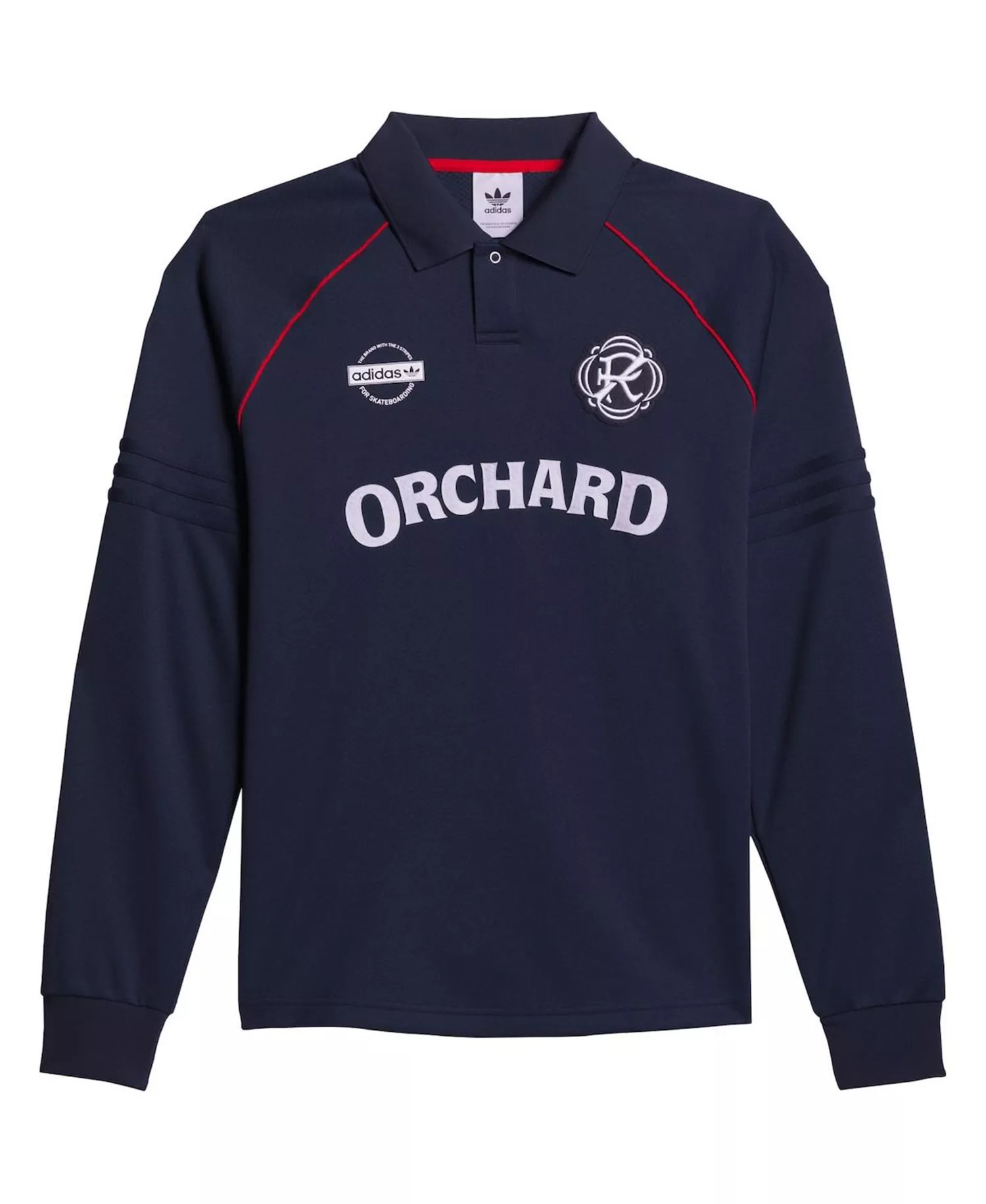 Men's Navy Orchard x New England Revolution Skateboarding Long Sleeve Jersey - Navy - M