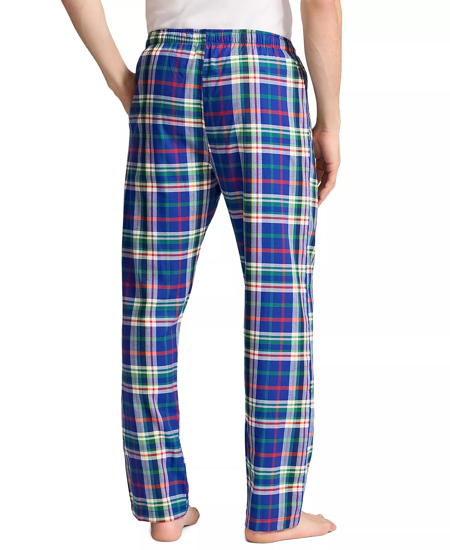Men's Plaid Flannel Pajama Pants - Red Plaid - L