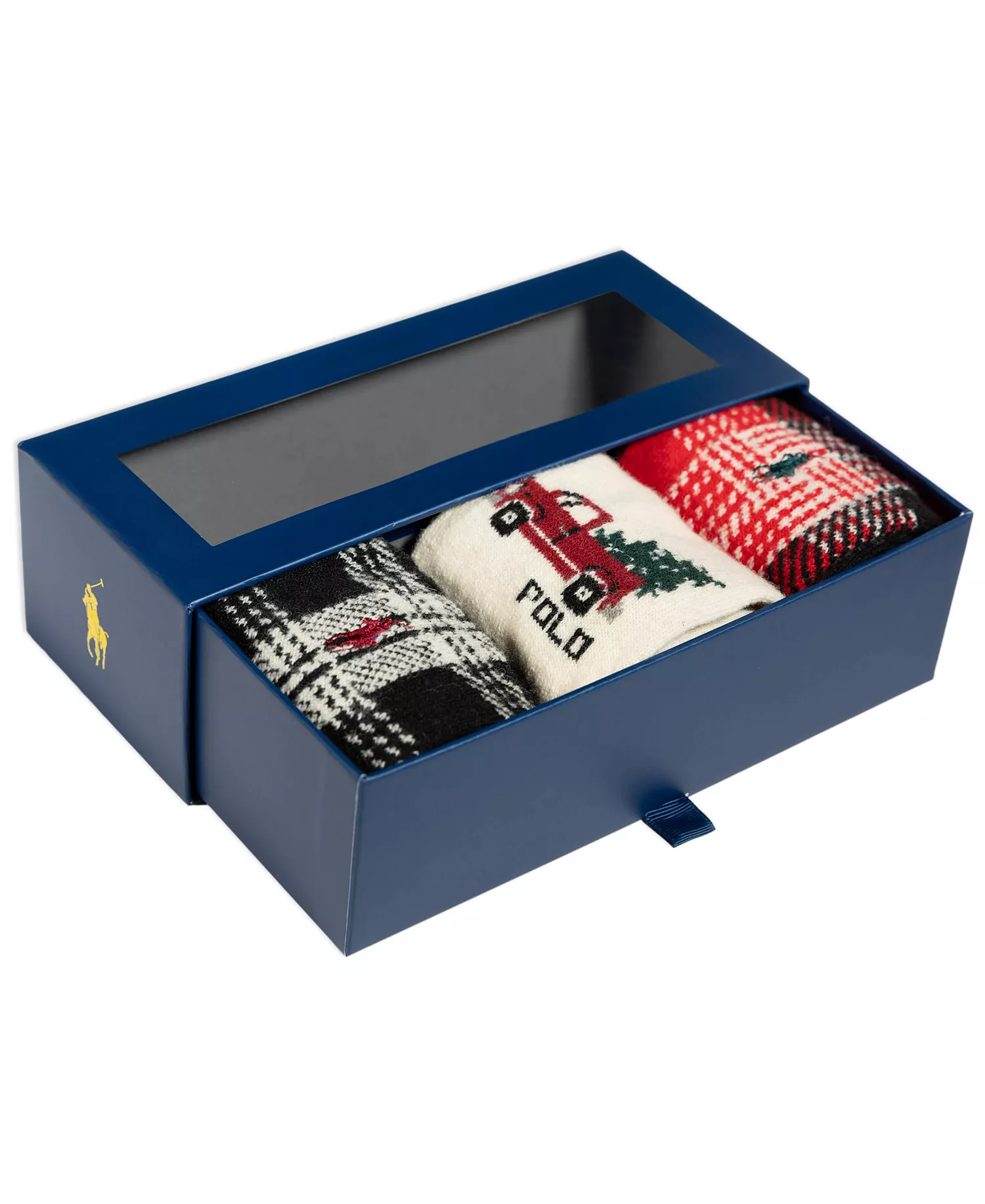 Men's 3-Pack Truck Shirting Plaids Socks Giftbox - Bast - 7-12