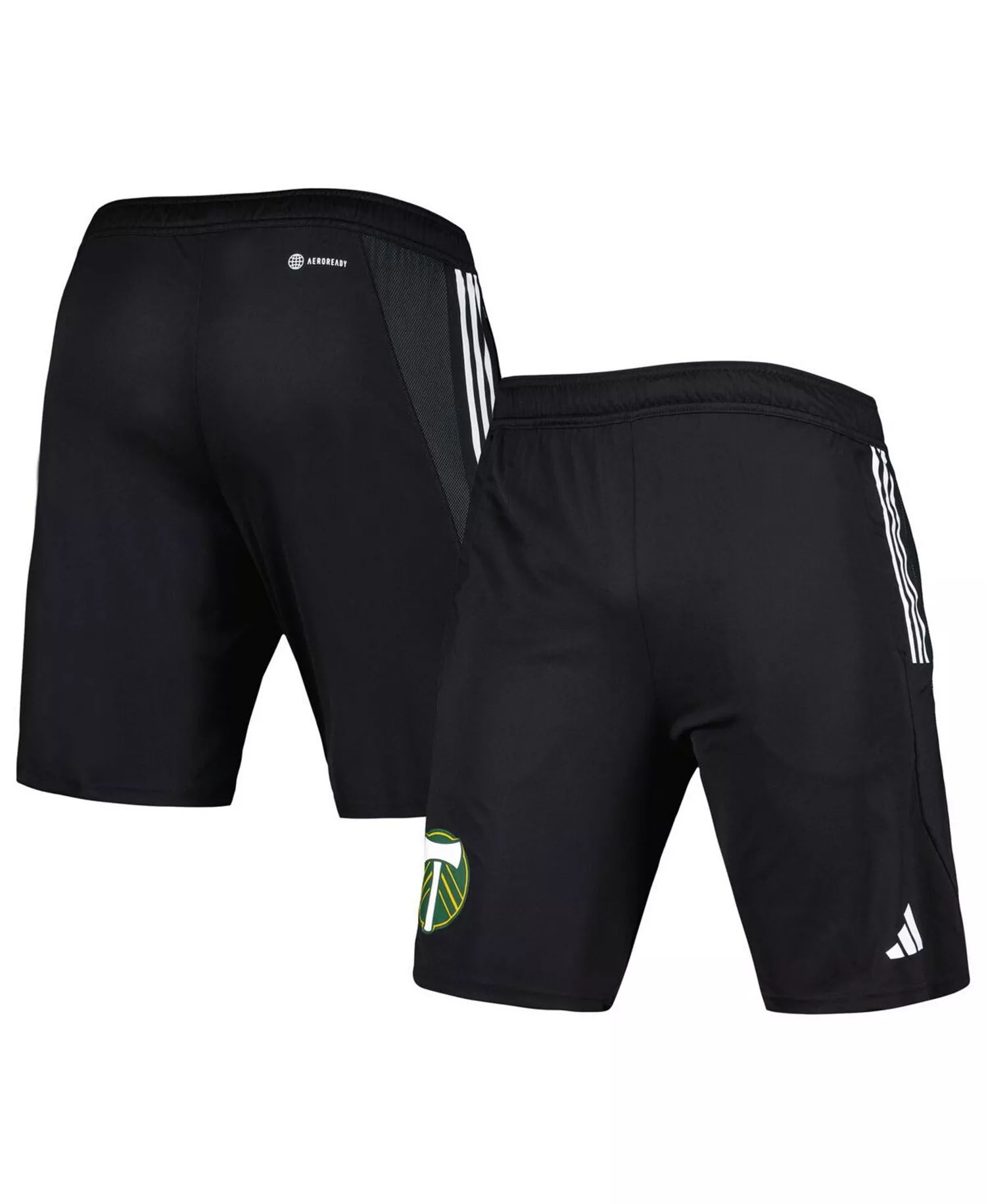 Men's Black Portland Timbers 2023 On-Field AEROREADY Training Shorts - Black - 2XL