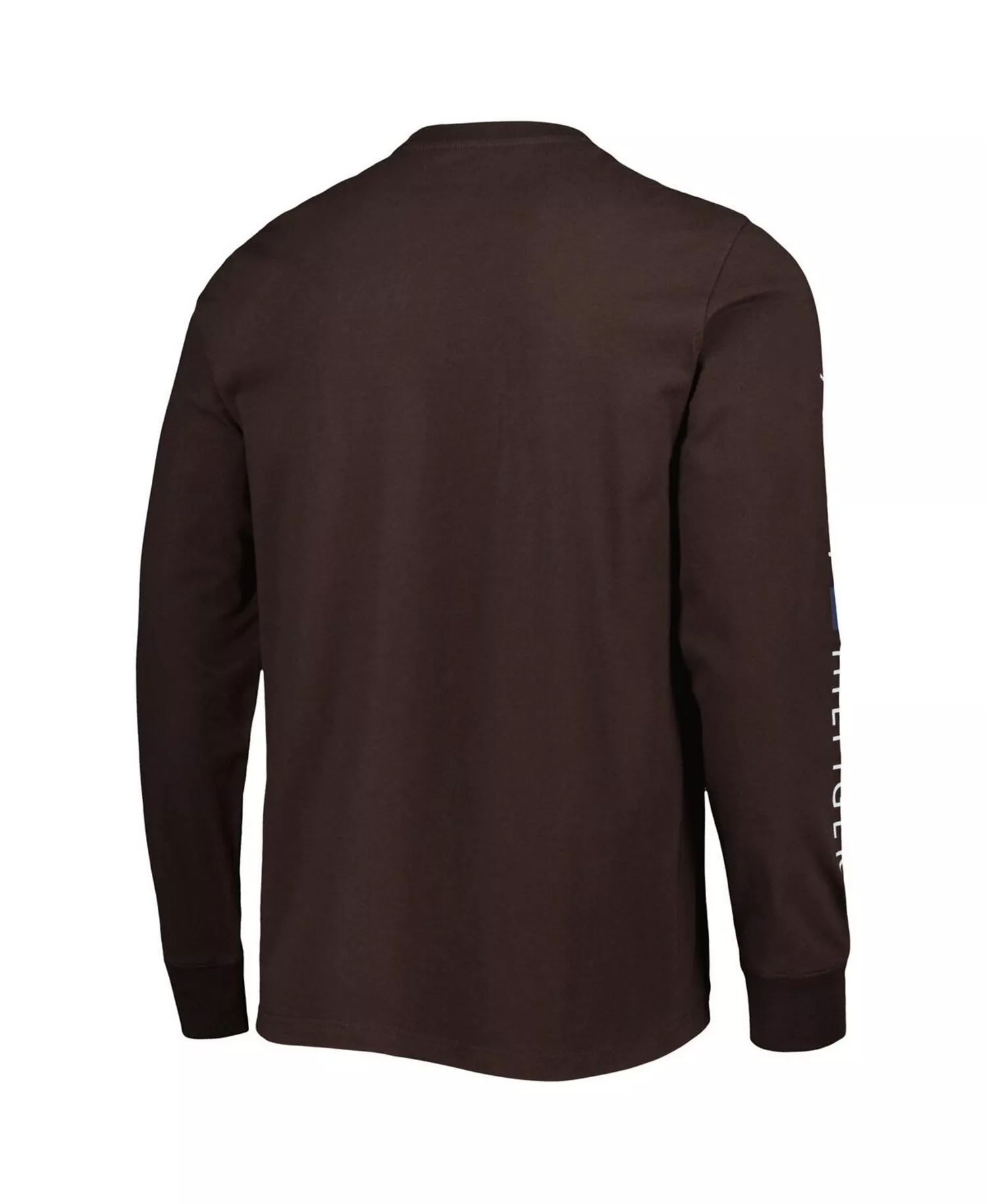 Men's Brown Cleveland Browns Peter Team Long Sleeve T-shirt - Brown - 2XL