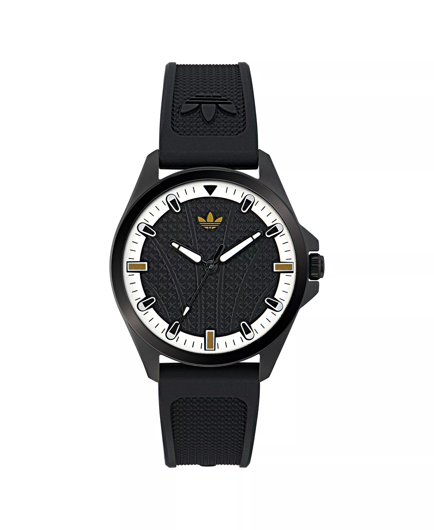 Unisex Analog Black Silicone Watch, 40mm - Black - No Size