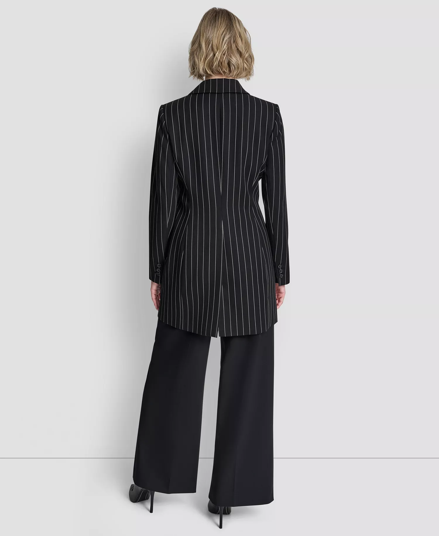 Women's One-Button Notch Collar Blazer - Black - 0