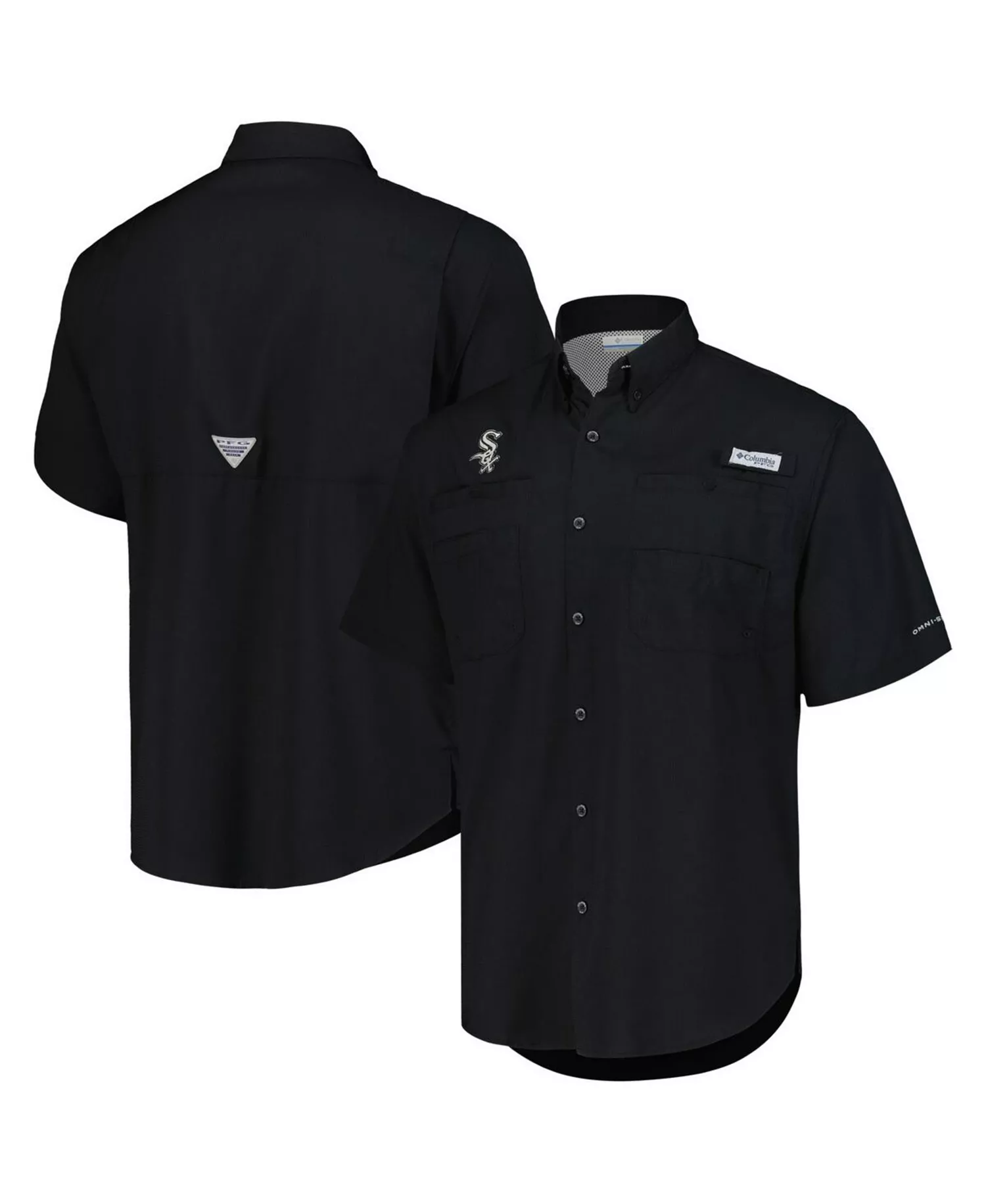 Men's Black Chicago White Sox Tamiami Omni-Shade Button-Down Shirt - Black - M