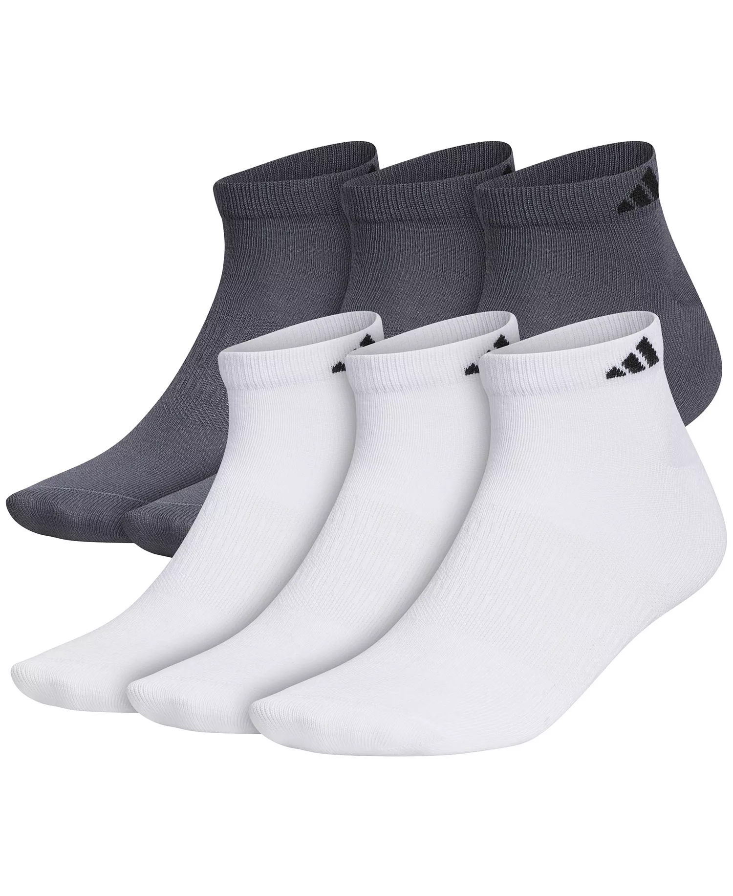 Men's 6-Pk. Superlite II Low-Cut Socks - White/ Black/ Onix Grey - ONE SIZE