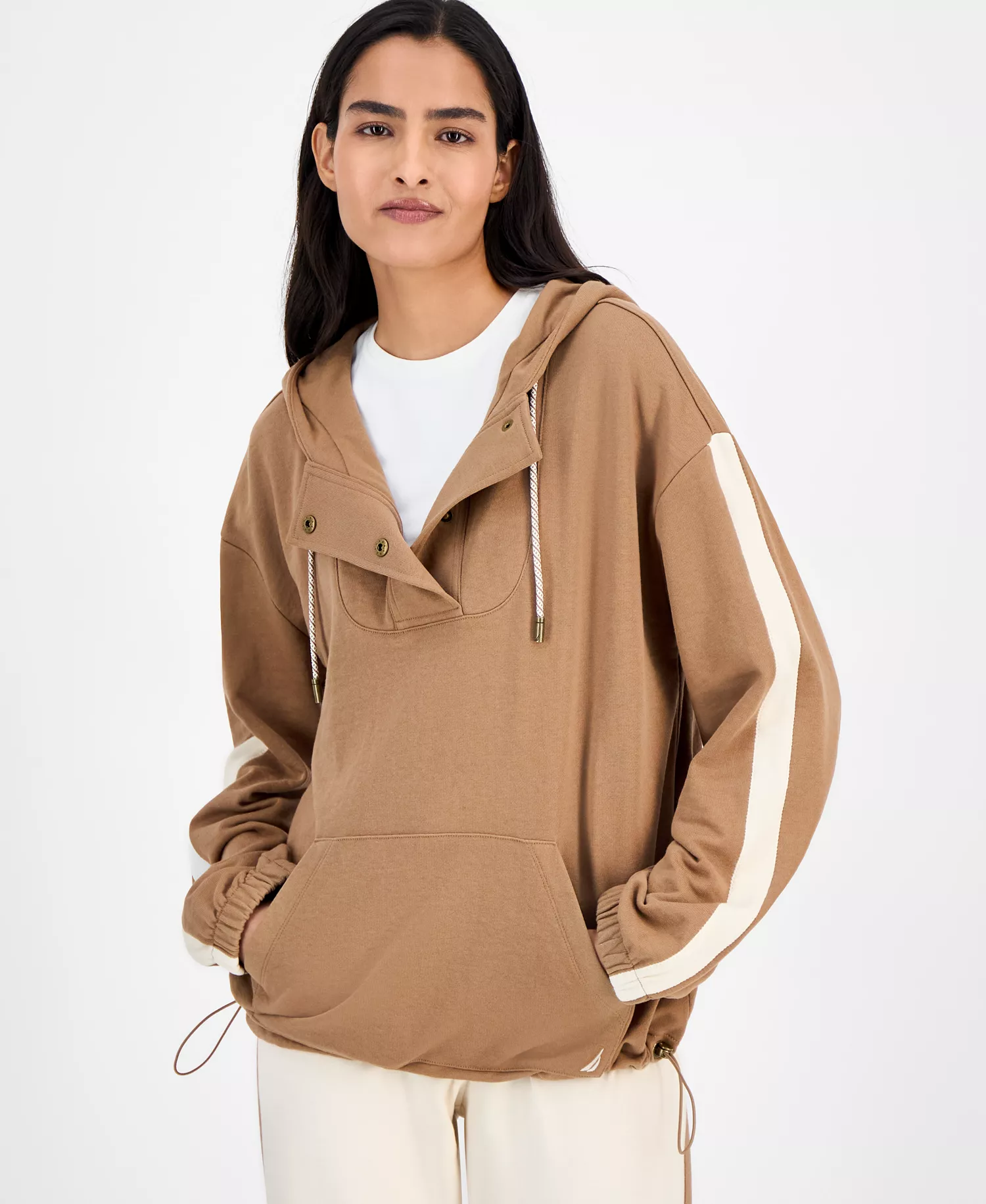 Nautica Women's Long-Sleeve Sailor Sweatshirt - Barley - L