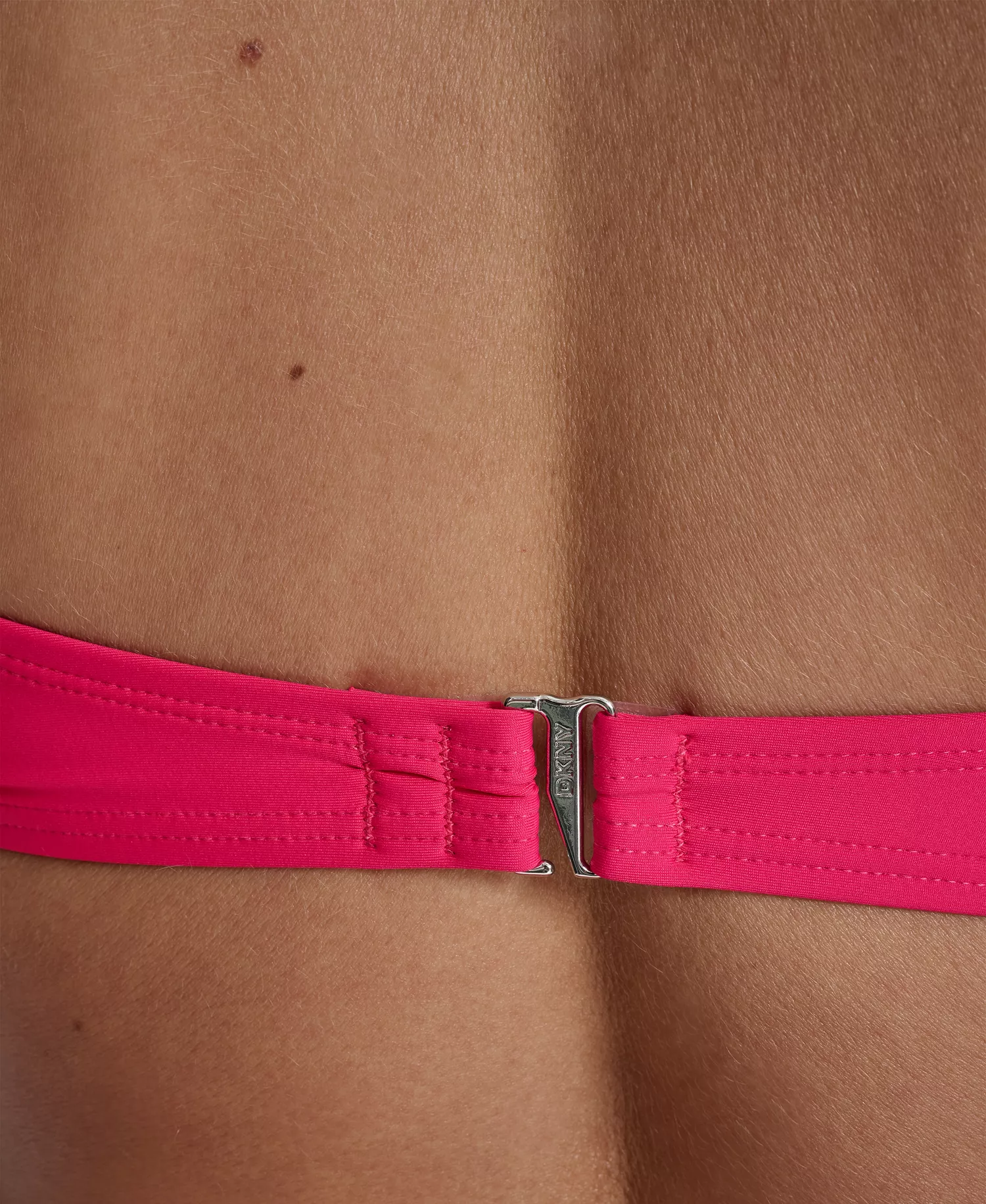 Women's Shirred U-Wire Bandeau Bikini Top - Amalfi Pink - L