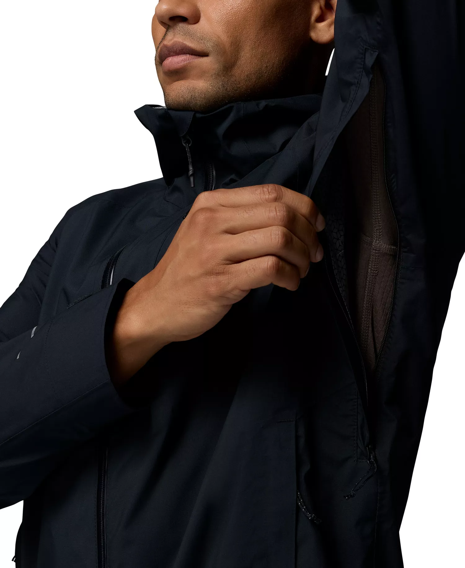 Men's Trailborne Hooded Jacket - Black - L