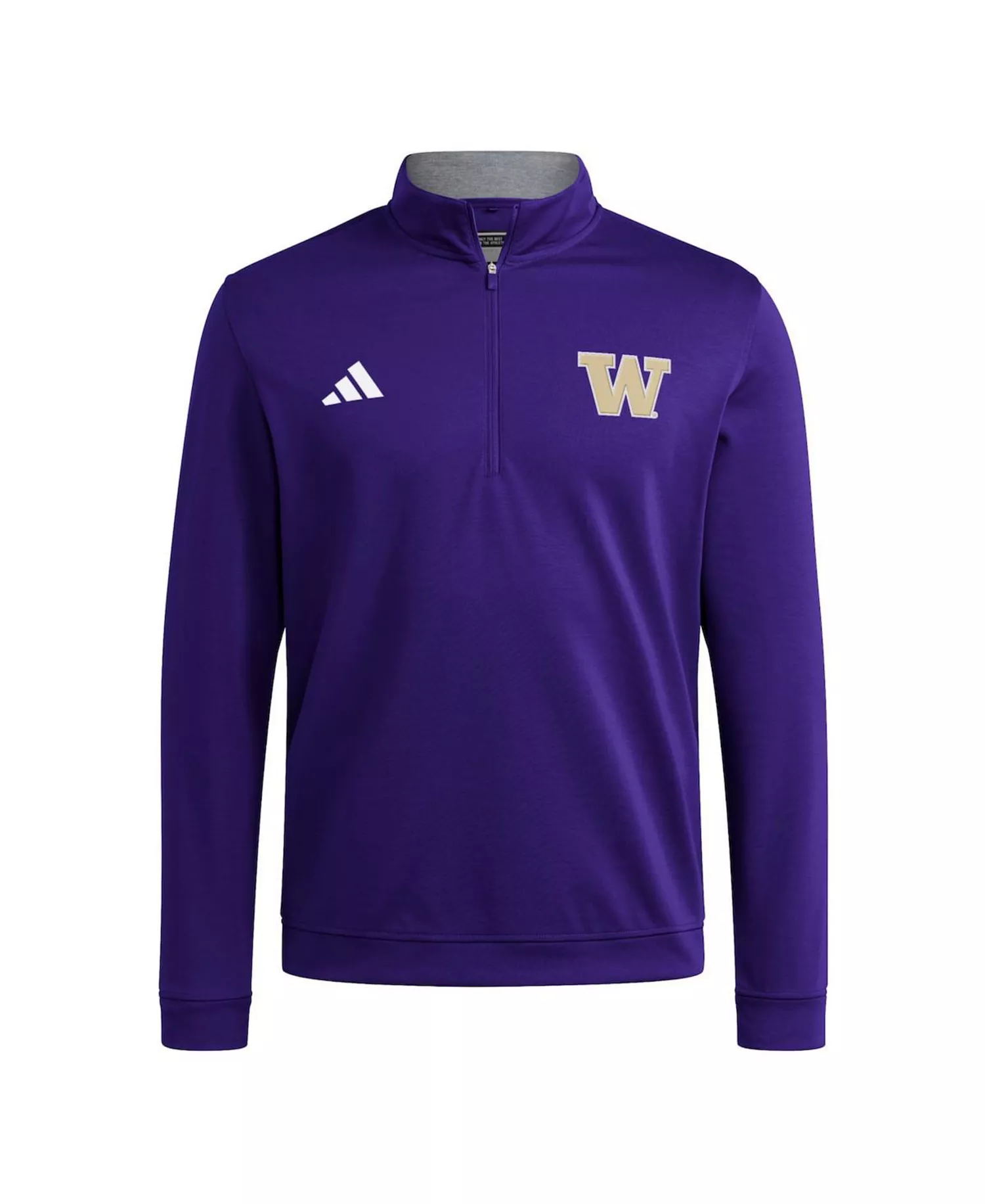 Men's Purple Washington Huskies Elevated Tri-Blend Quarter-Zip Pullover Sweatshirt - Purple - 2XL
