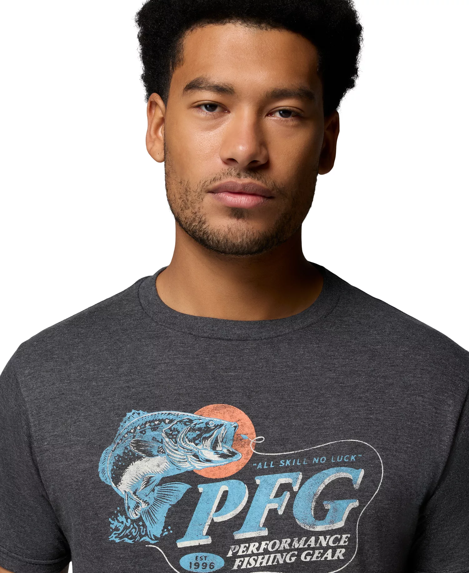 Men's PFG Kon Graphic T-Shirt - Charcoal - L