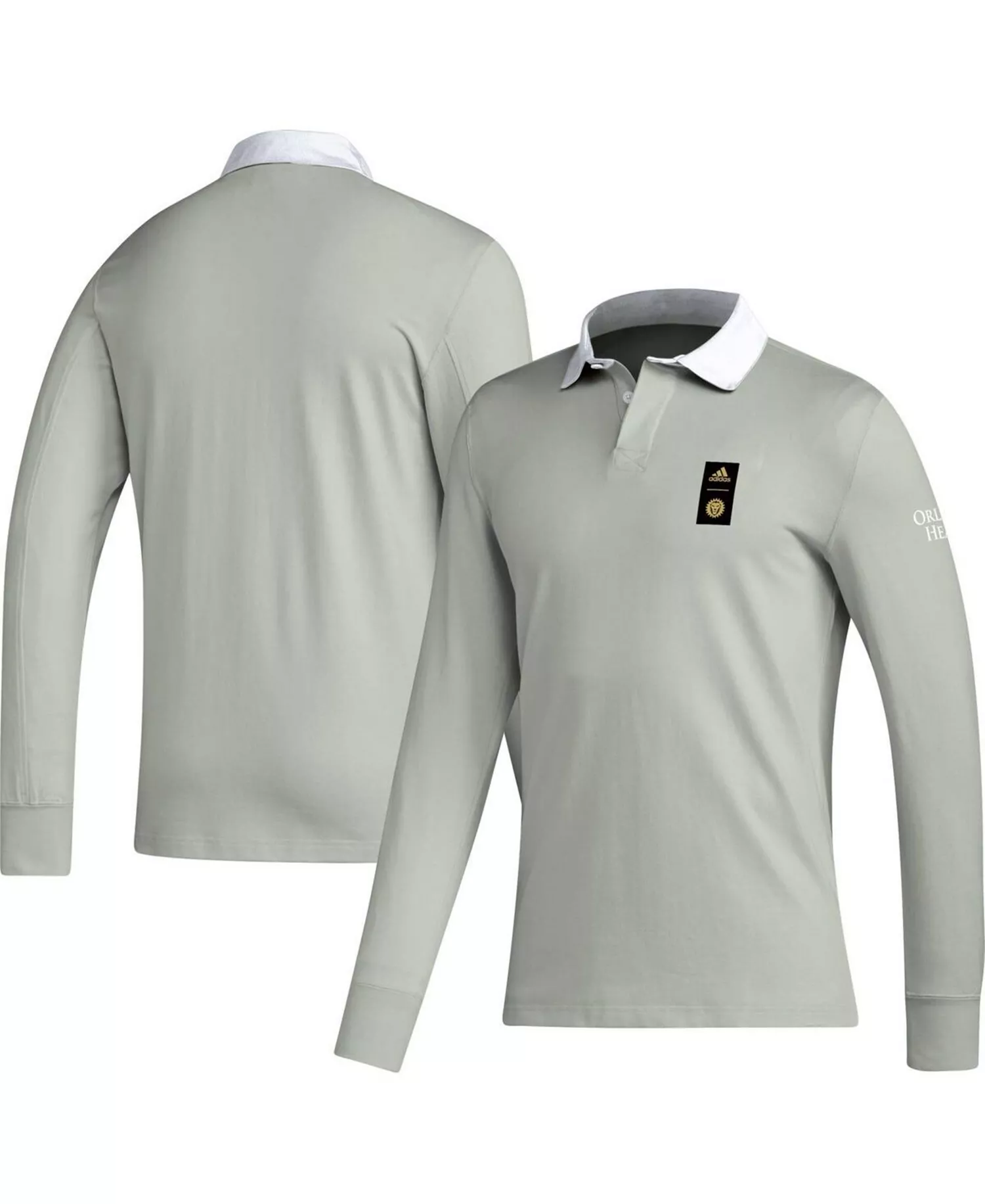Men's 2023 Player Gray Orlando City SC Travel Long Sleeve Polo - Ashsil/mlo - 2XL