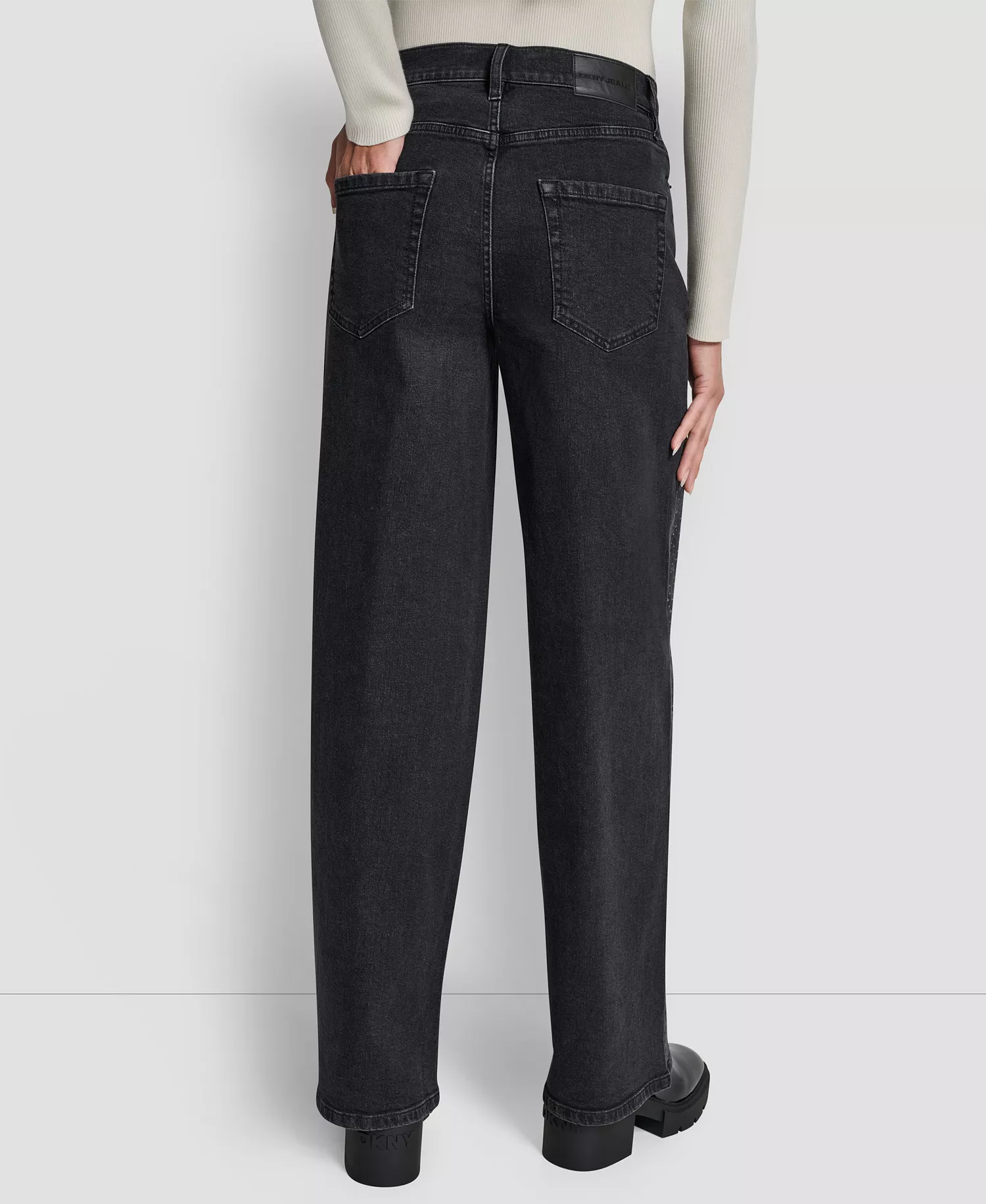 Women's Rhinestone High-Rise Wide-Leg Jeans - Anchor1 - 24