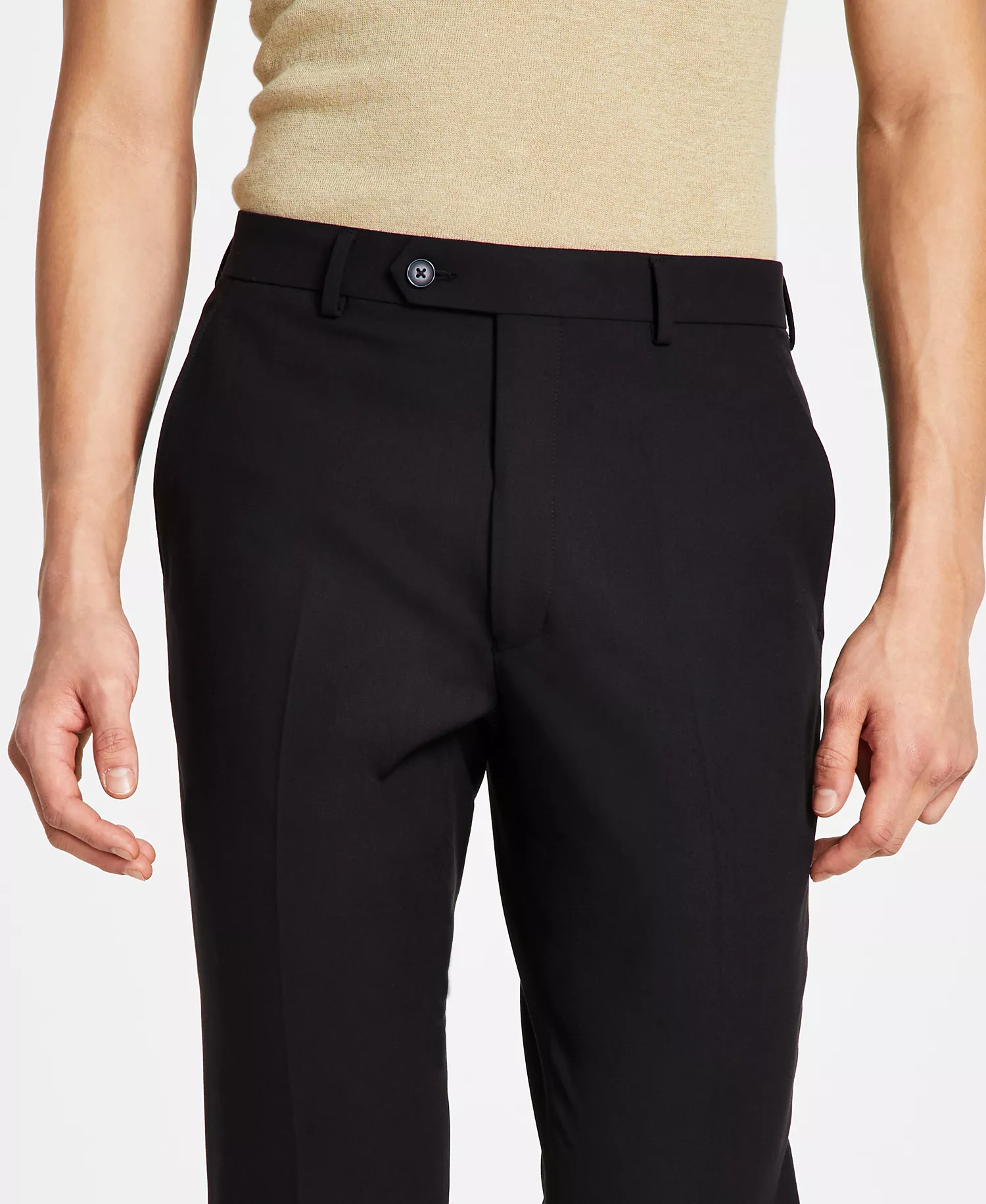 Men's Infinite Stretch Skinny-Fit Dress Pants - Black - 28 - 29