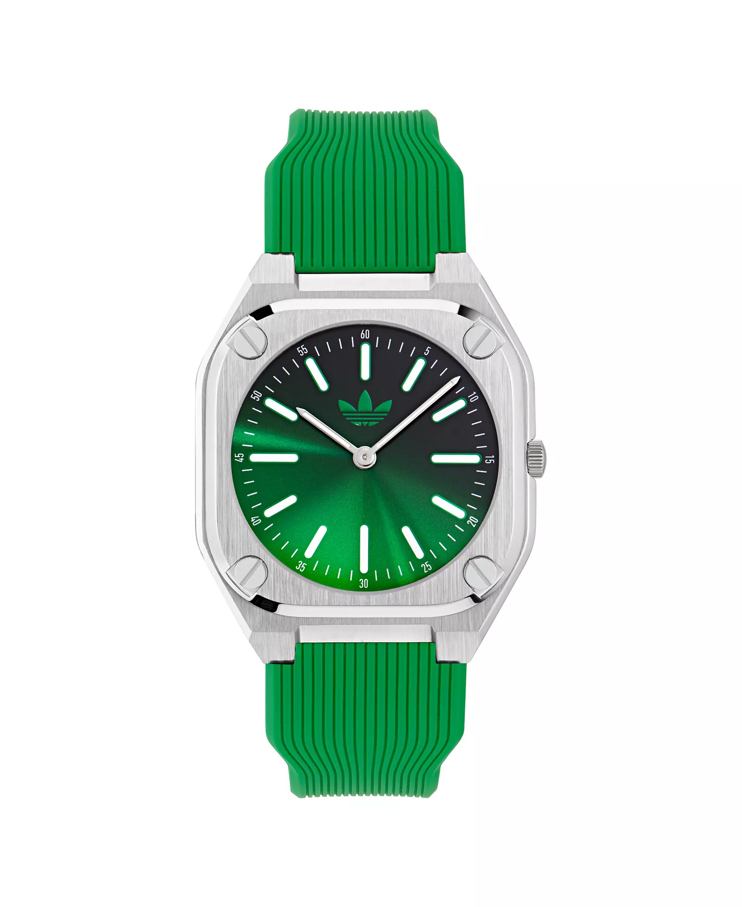Unisex Analog Green Silicone Watch, 39mm - Green - No Size
