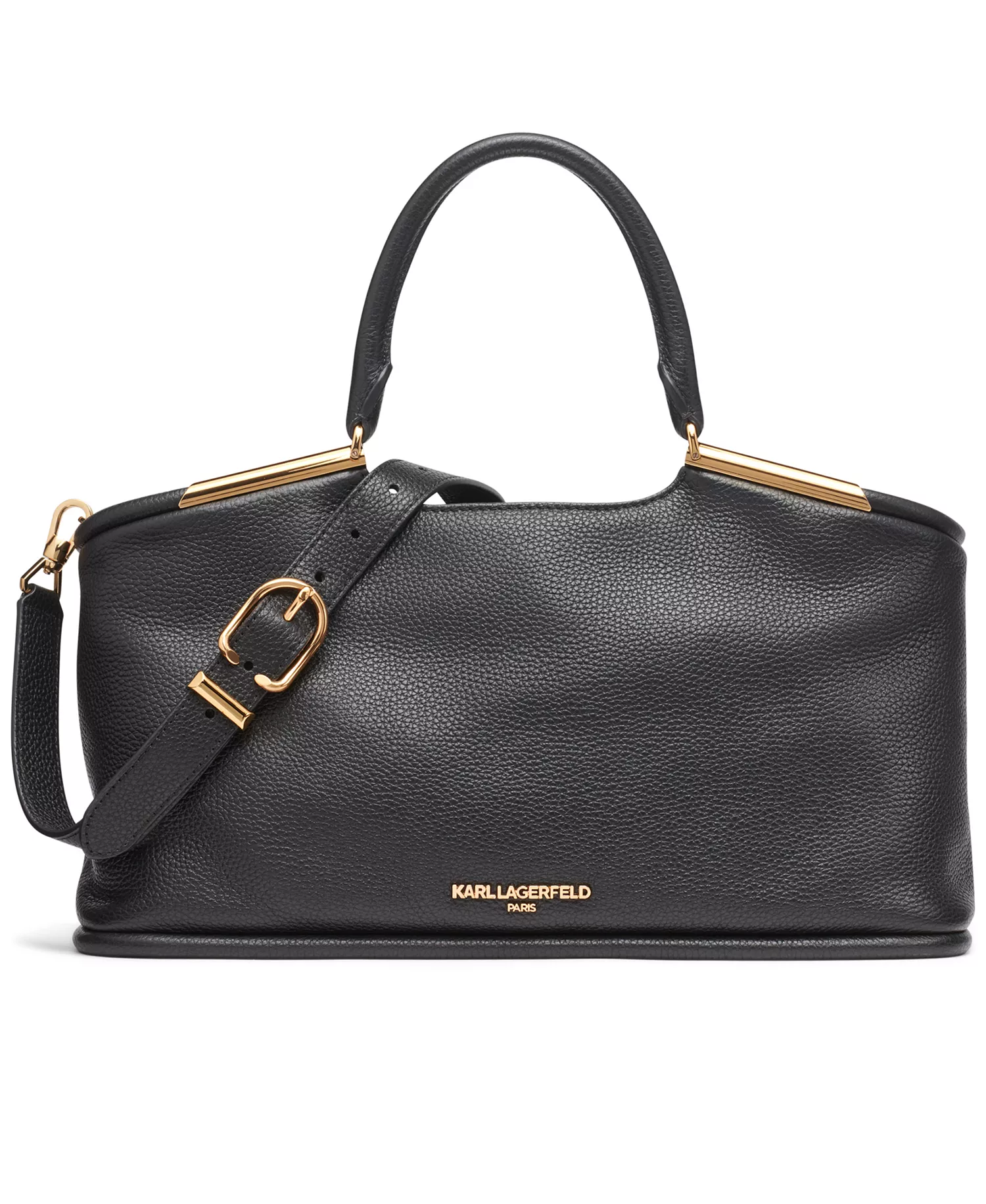 Valerie Satchel Bag  - Black/gold - NO SIZE
