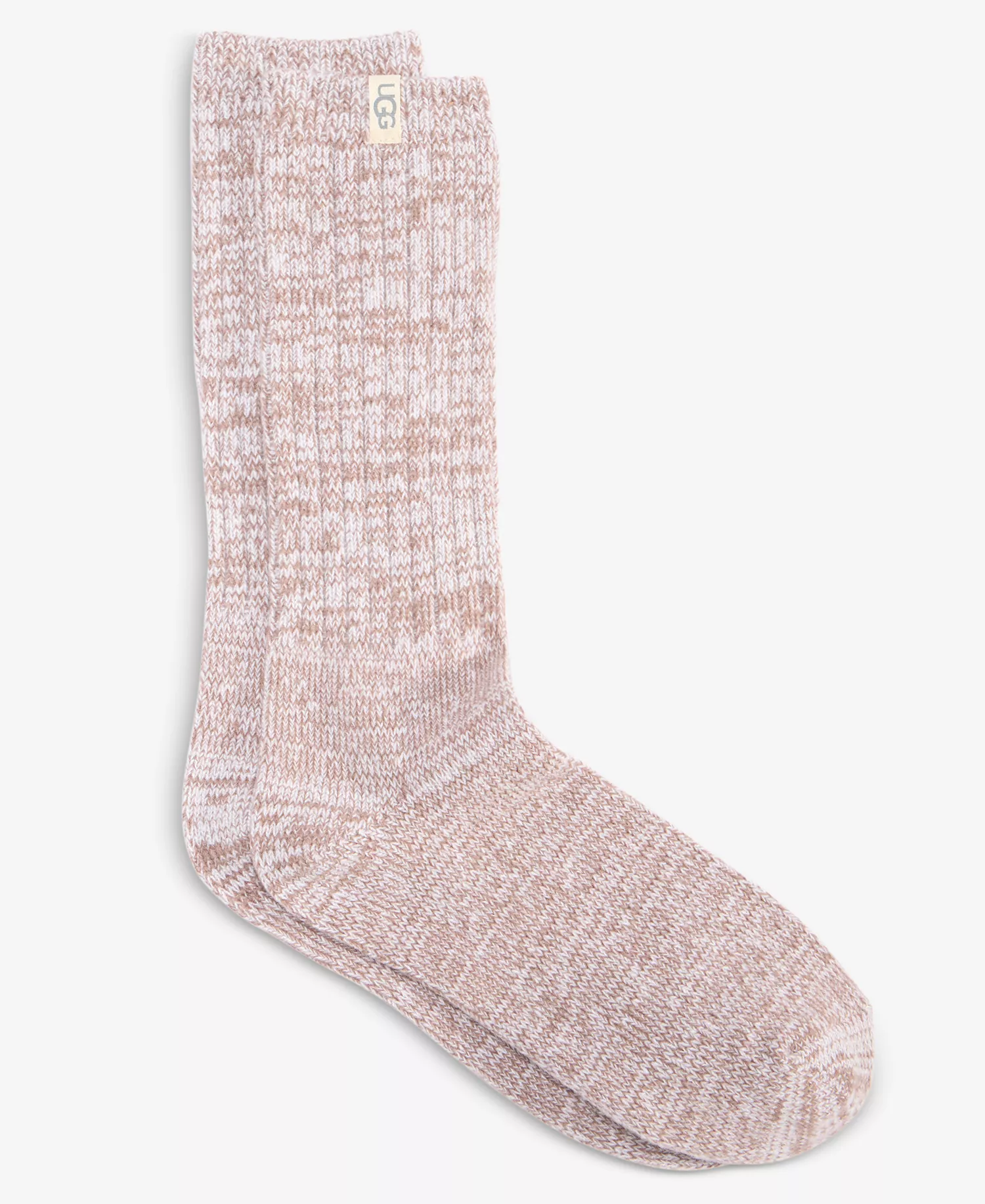 UGG Women's Rib-Knit Slouchy Crew Socks - Allspice - ONE SIZE