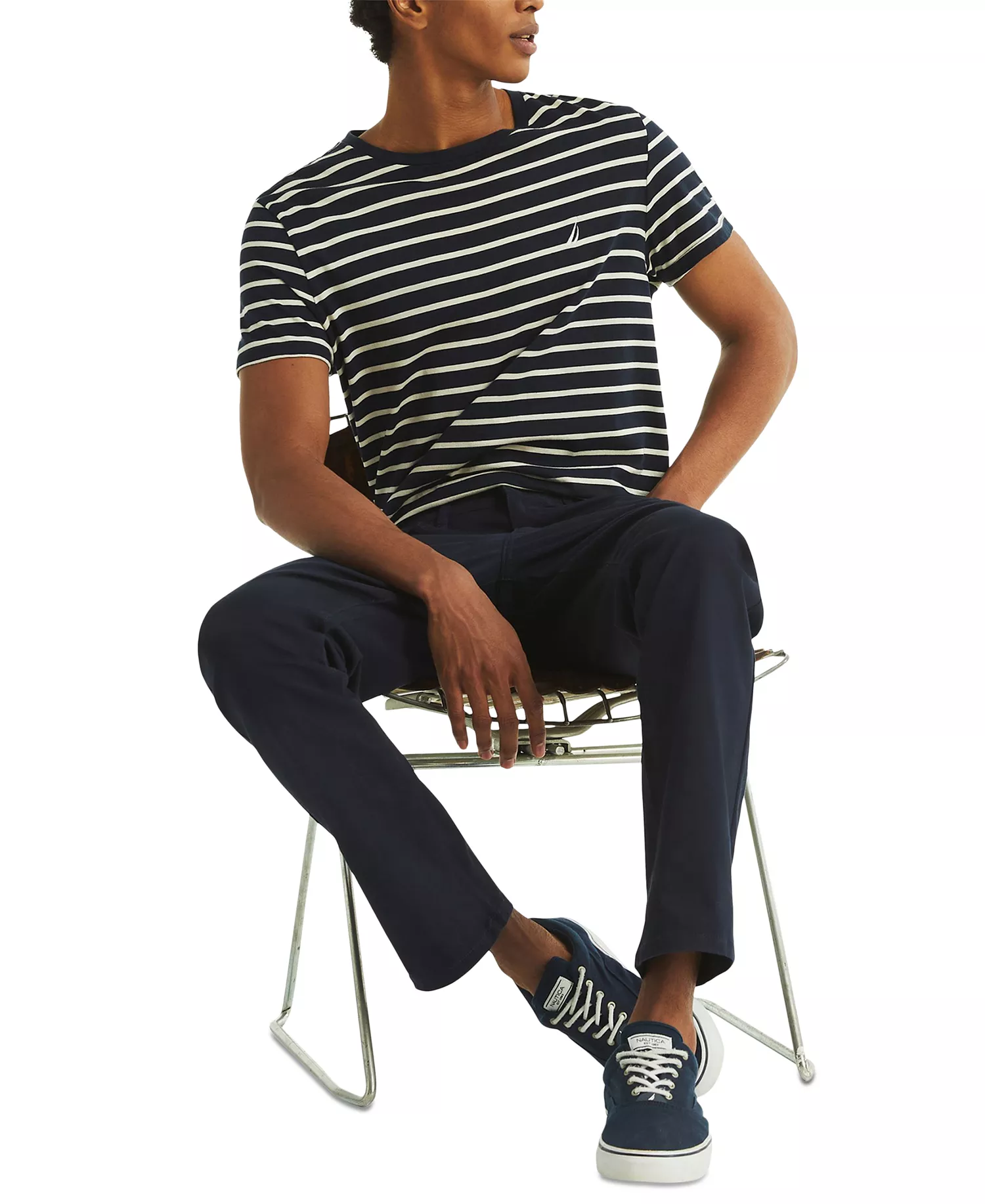 Men's Straight-Fit Stretch 5 Pocket Pants - Dark Blue - 30x30