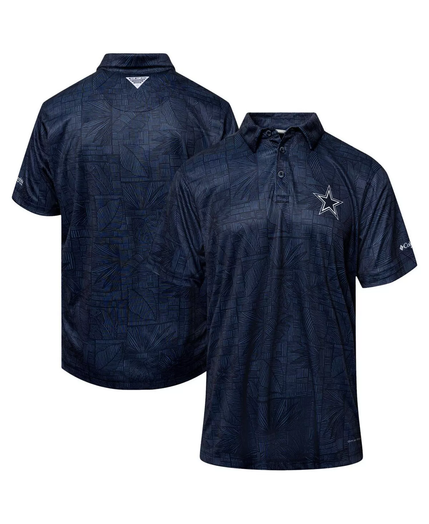 Men's Navy Dallas Cowboys Super Terminal Tackle Polo Shirt - Navy - L