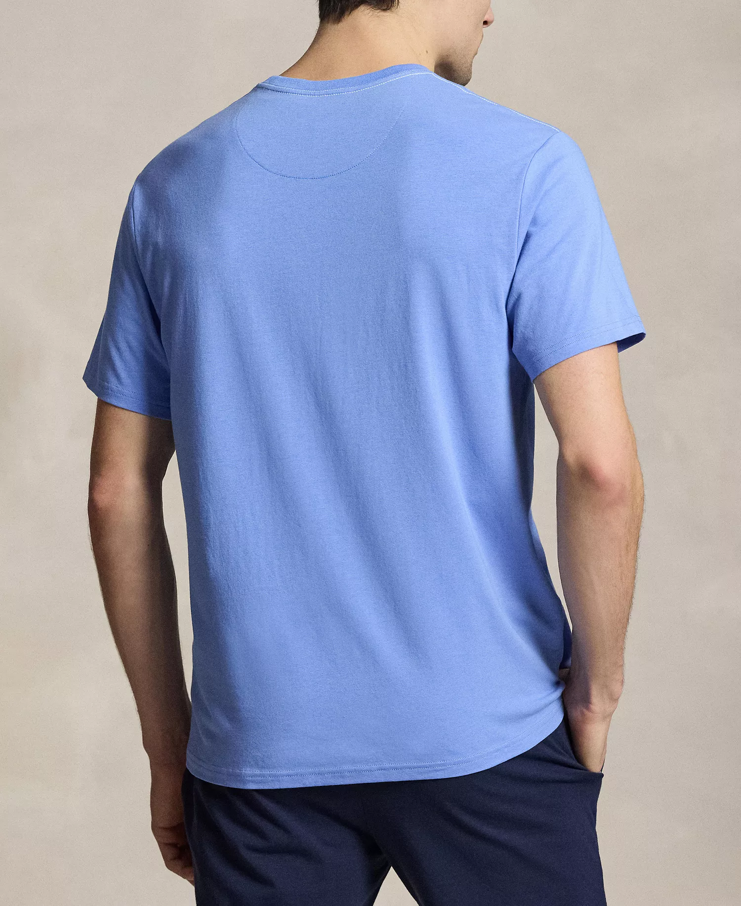 Men's Crewneck Pajama T-Shirt - Harbor Island Blue/White Logo - L