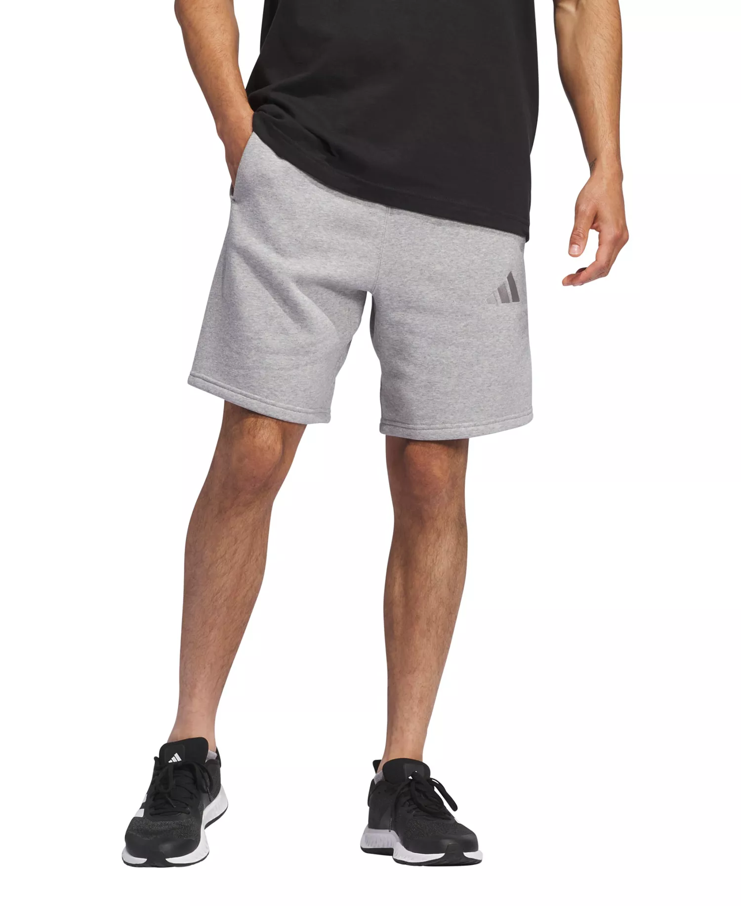 Men's All Season Fleece Shorts - Medium gray heather - 2XL