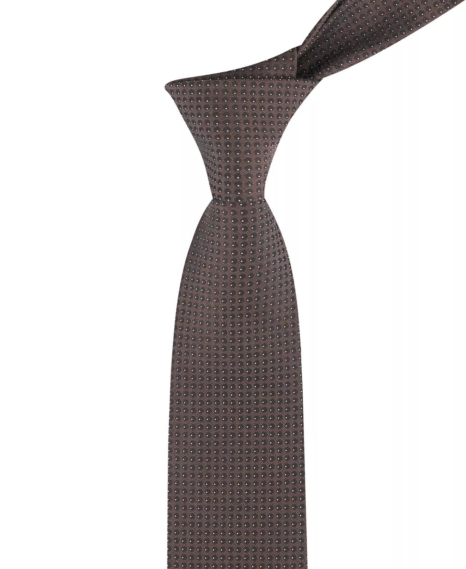 Men's Stella Micro Pattern Tie - Brown - ONE SIZE
