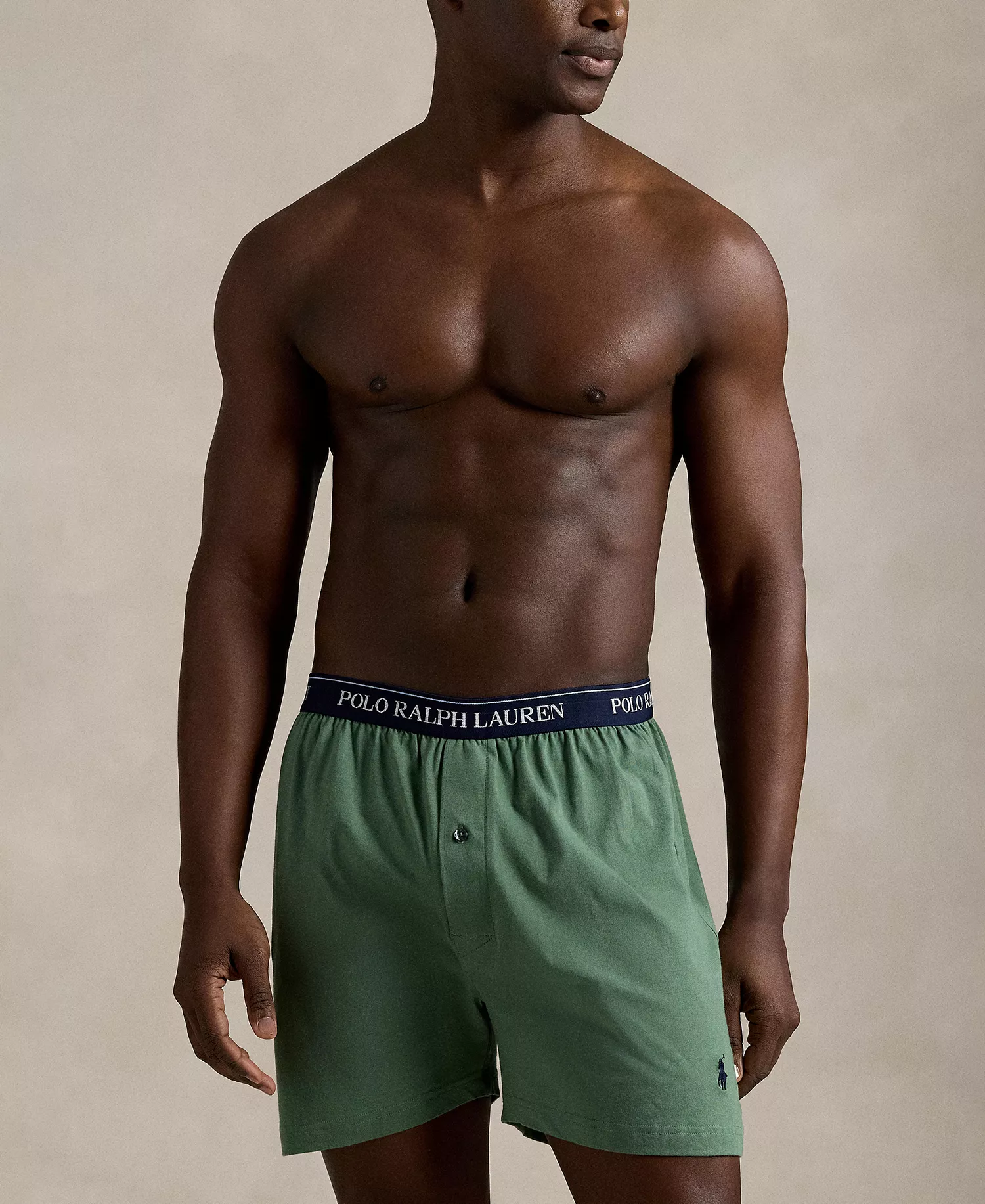 Men's Classic Cotton Knit Boxer Briefs, 5-Pack Set - Cruise Navy/Office Blue/Fatigue/Light Green/Andover Heather - L
