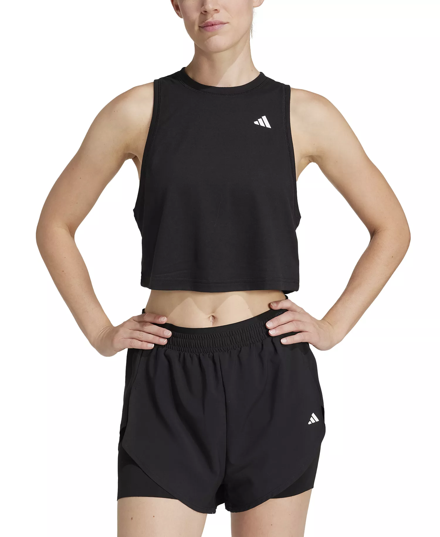 Women's Train Essentials Boxy Workout Tank - Black - L