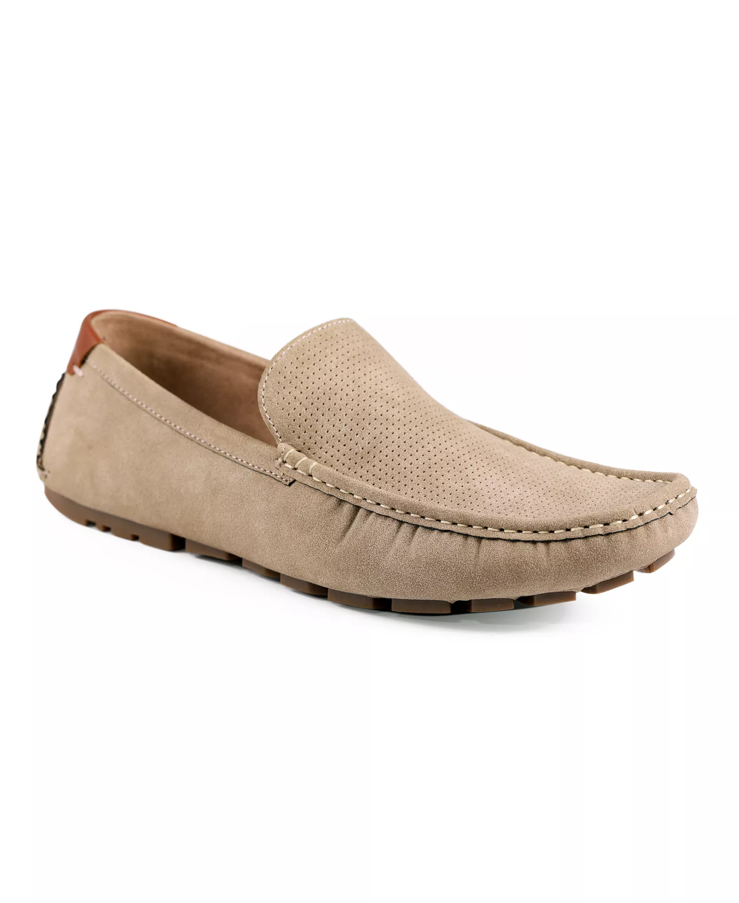Men's Alvie Moc Toe Driving Loafers - Taupe Perf - 10.5M